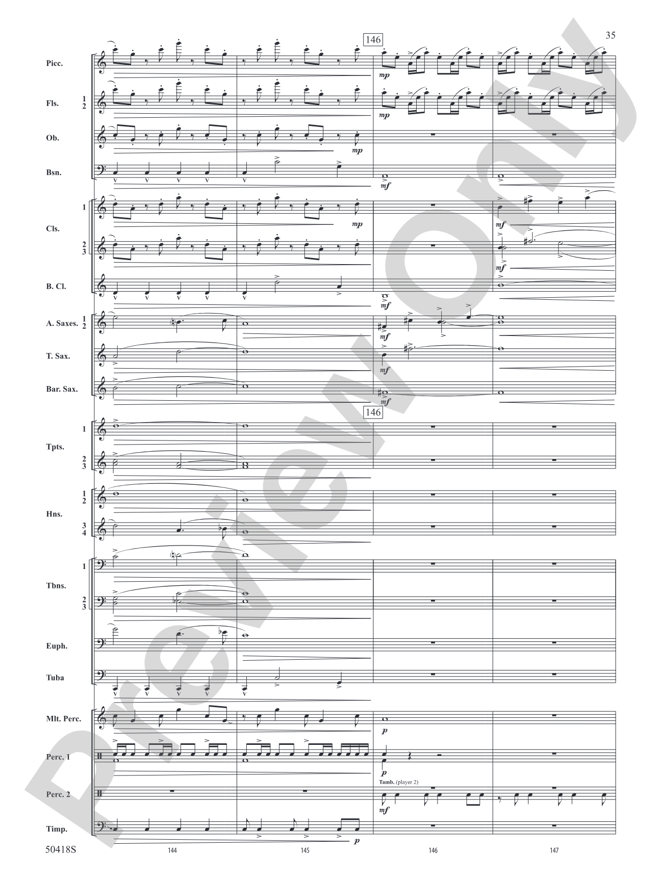 Wolf Moon: Concert Band Conductor Score & Parts