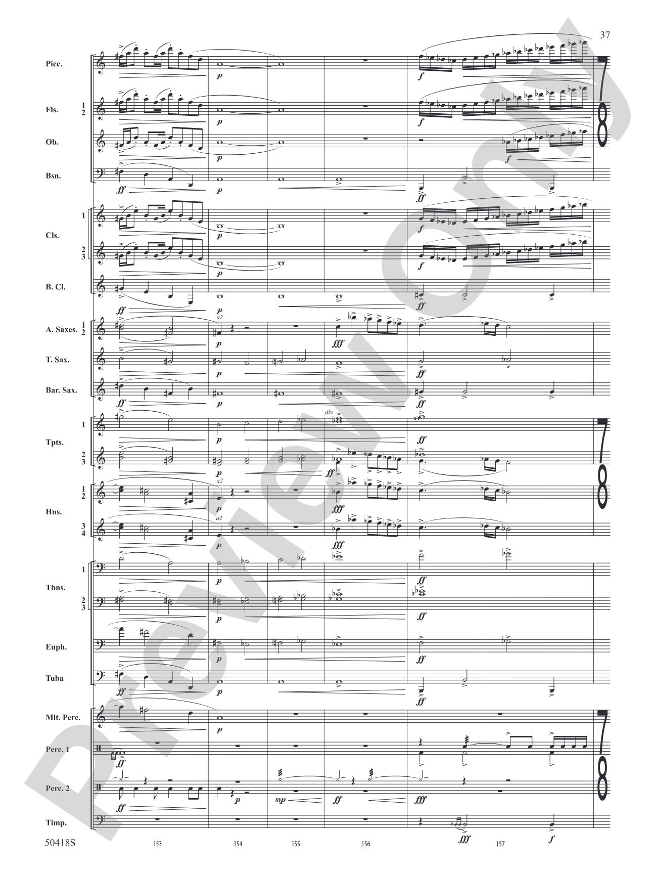Wolf Moon: Concert Band Conductor Score & Parts