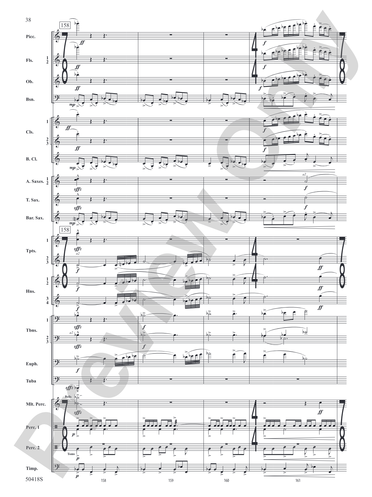 Wolf Moon: Concert Band Conductor Score & Parts