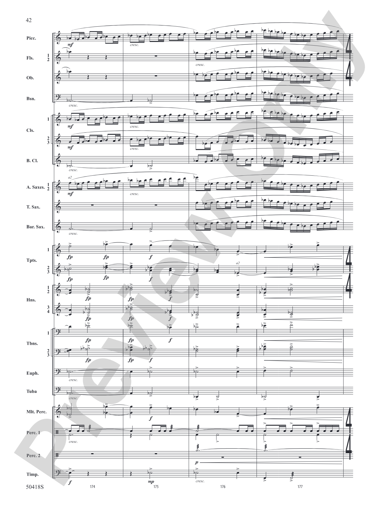 Wolf Moon: Concert Band Conductor Score & Parts