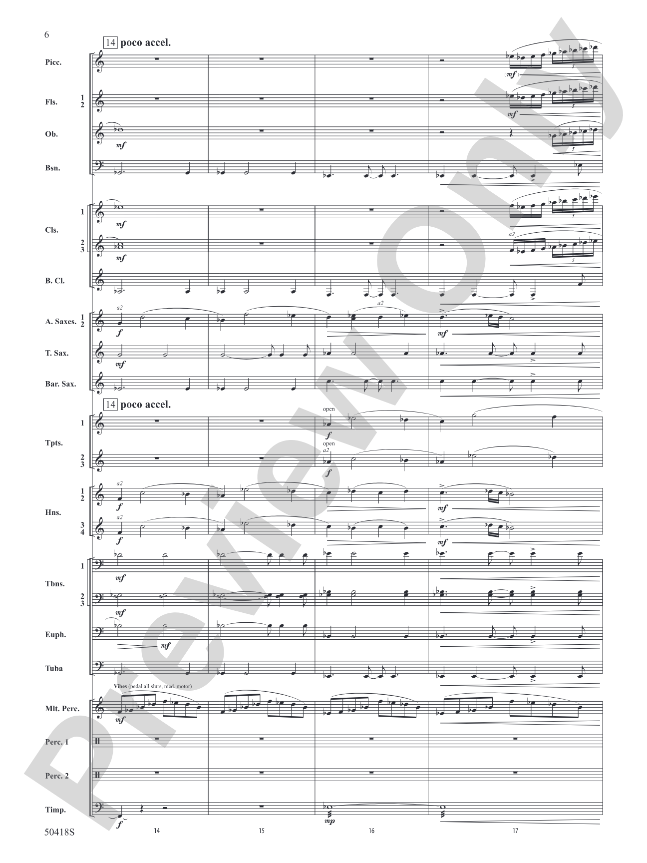 Wolf Moon: Concert Band Conductor Score & Parts