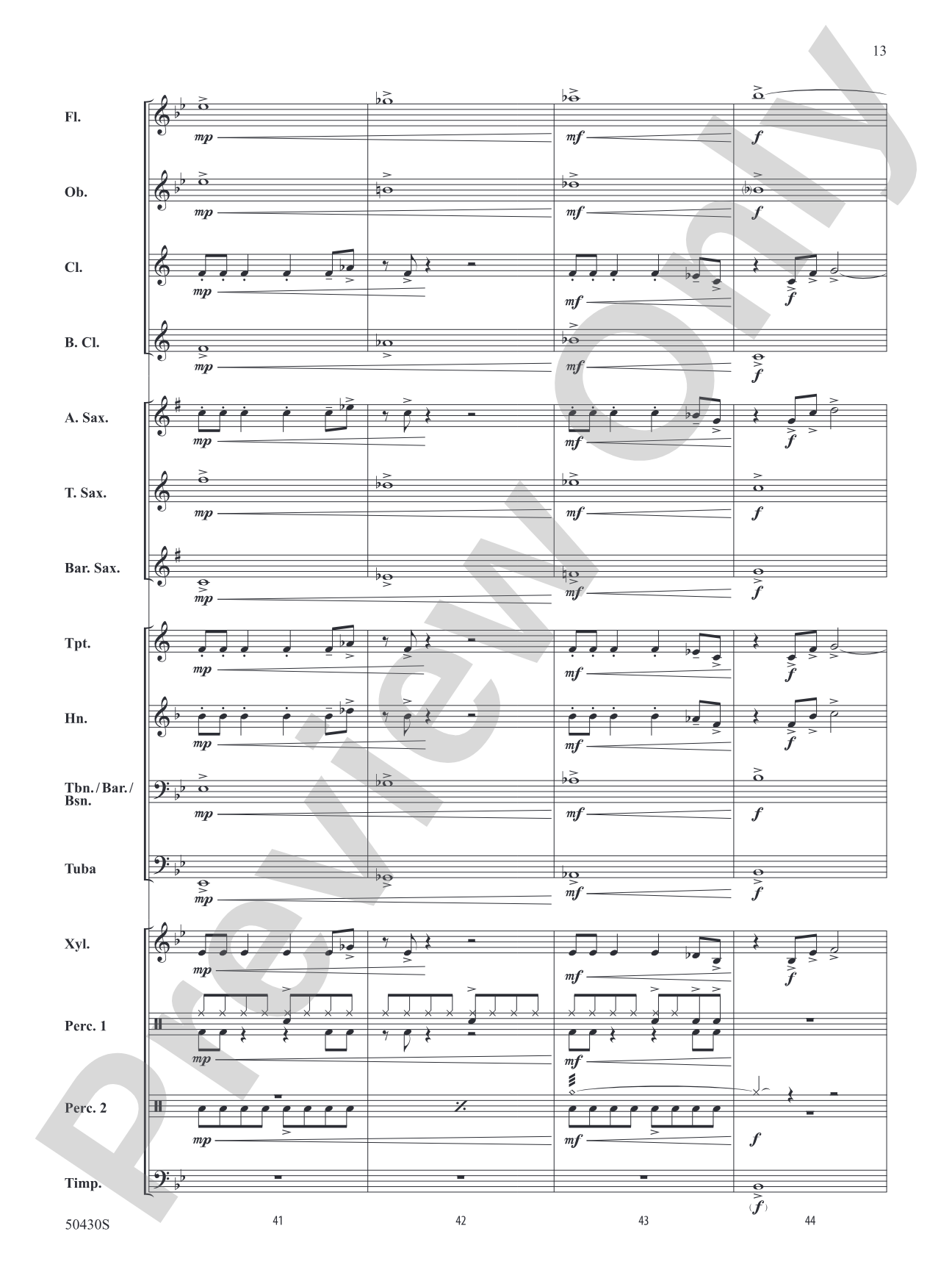 New Voyage: Concert Band Conductor Score & Parts