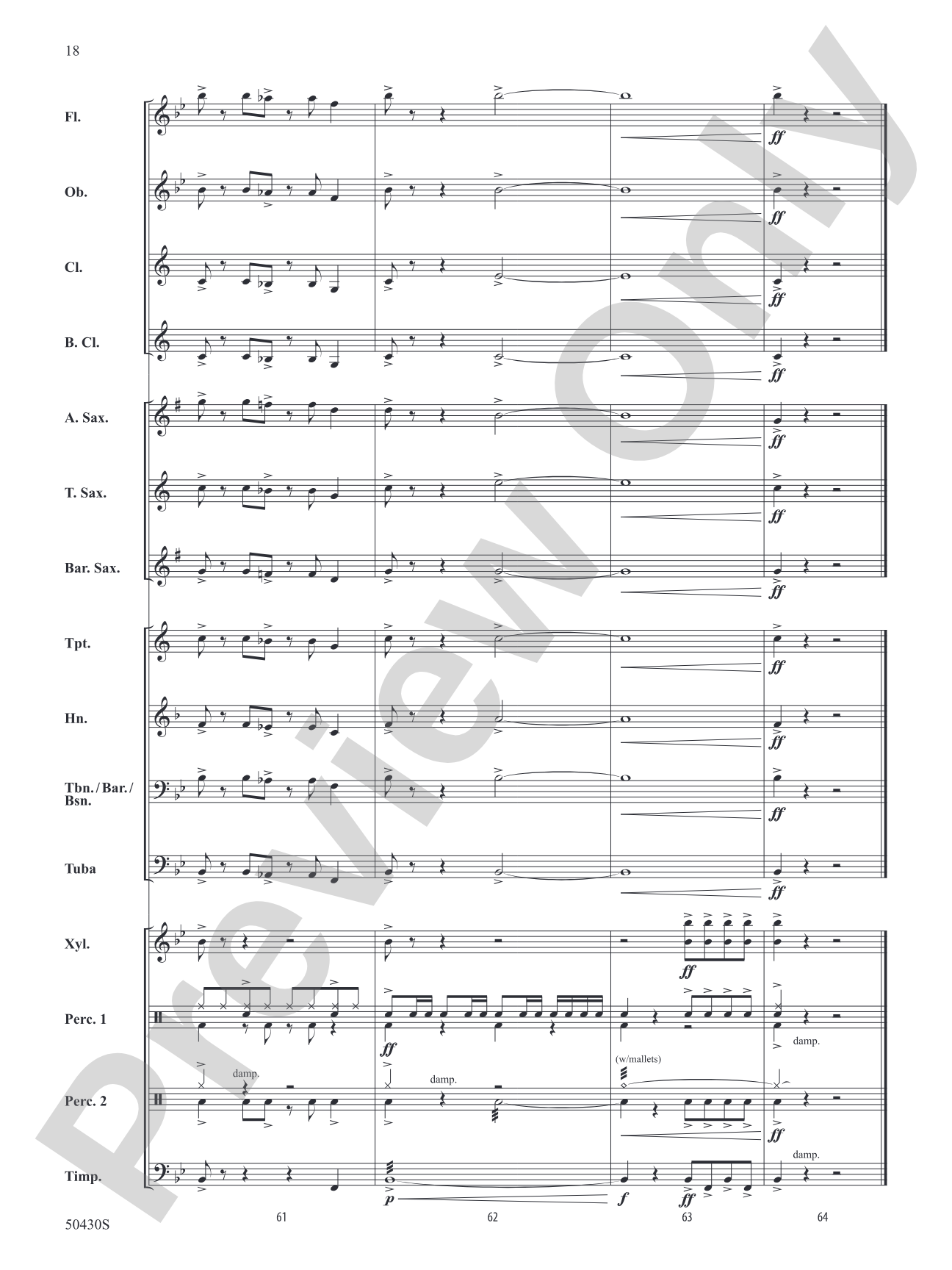 New Voyage: Concert Band Conductor Score & Parts