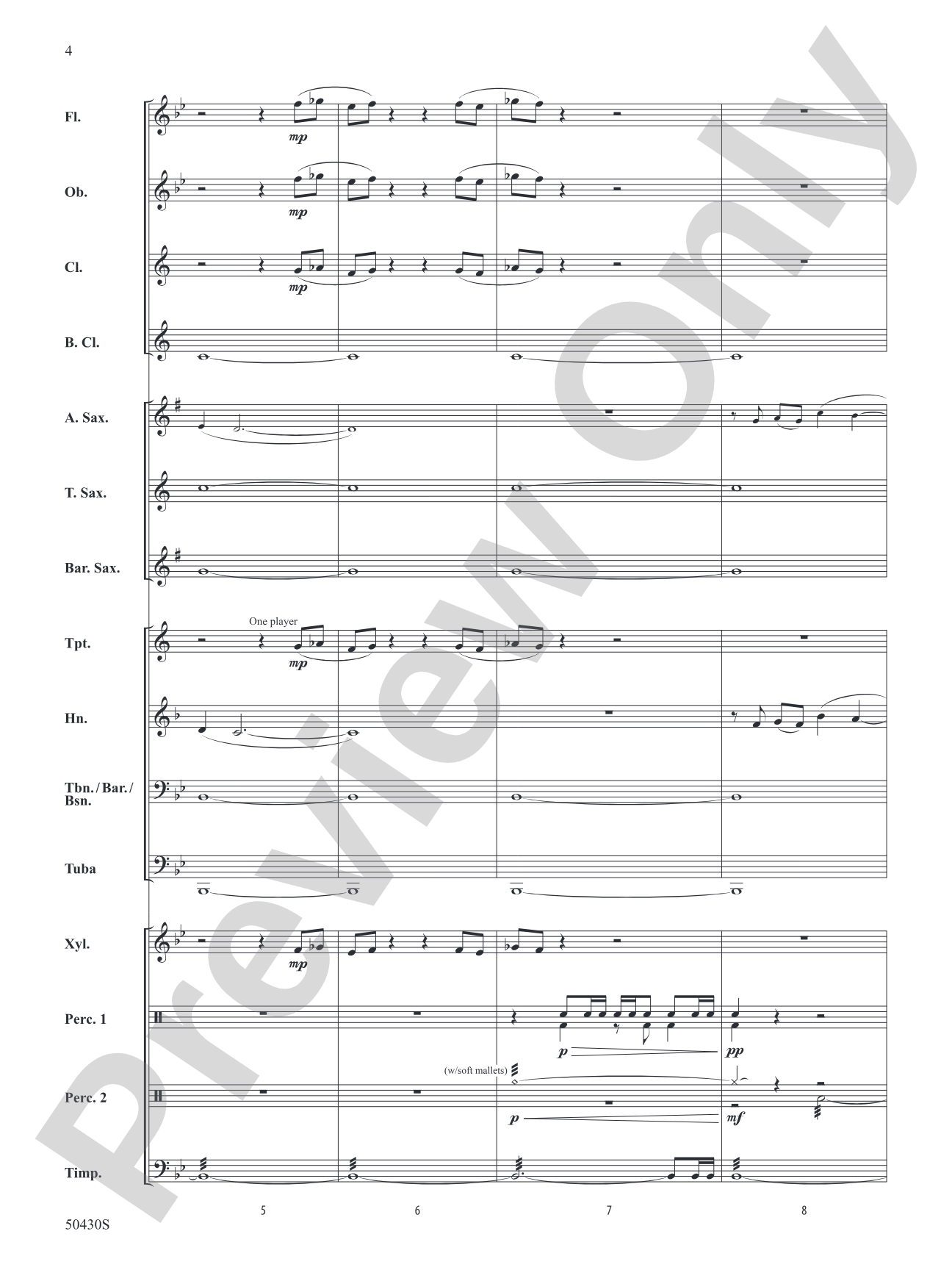 New Voyage: Concert Band Conductor Score & Parts