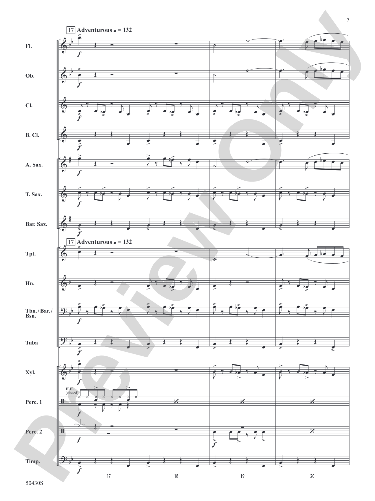 New Voyage: Concert Band Conductor Score & Parts