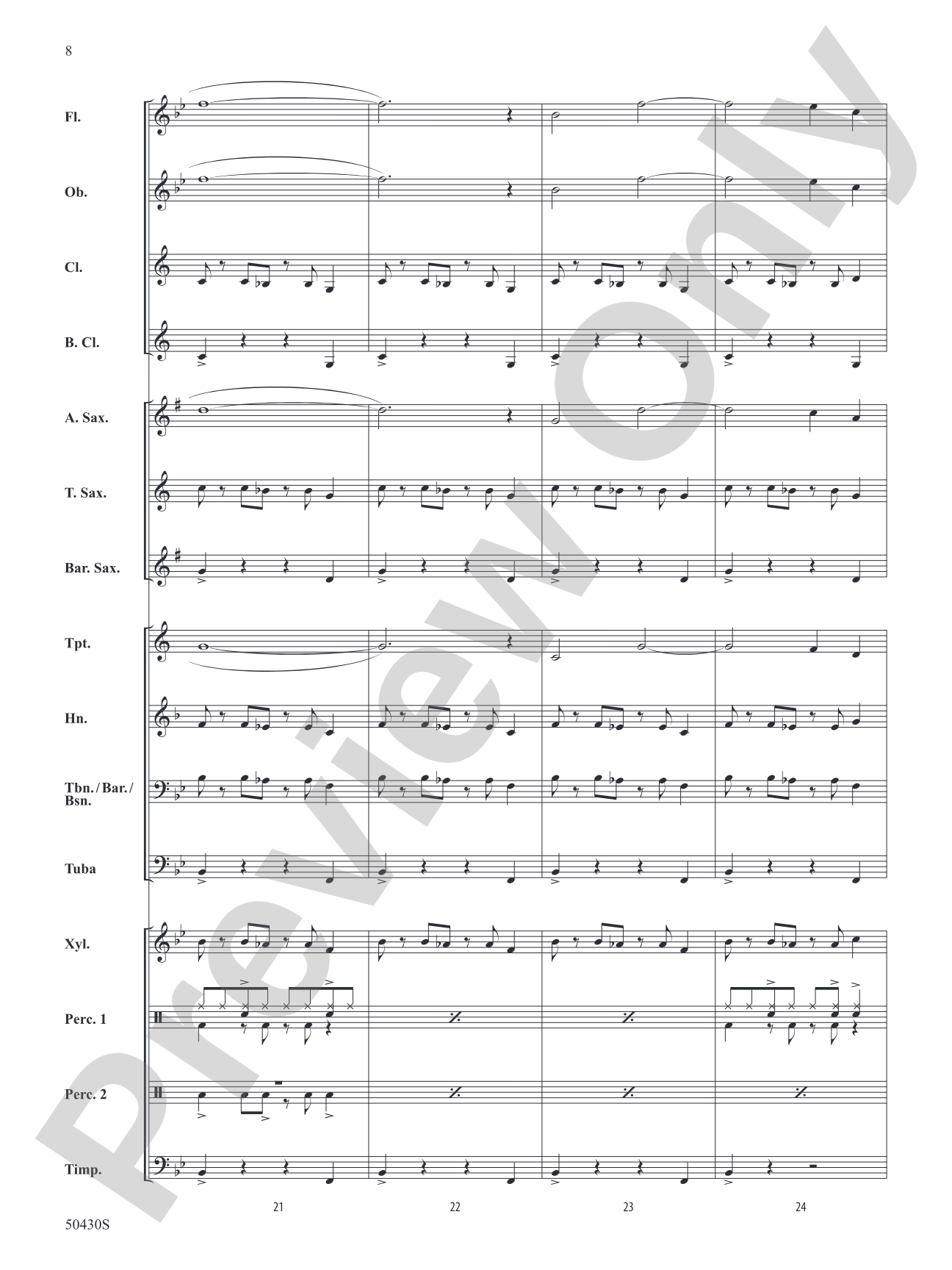 New Voyage: Concert Band Conductor Score & Parts