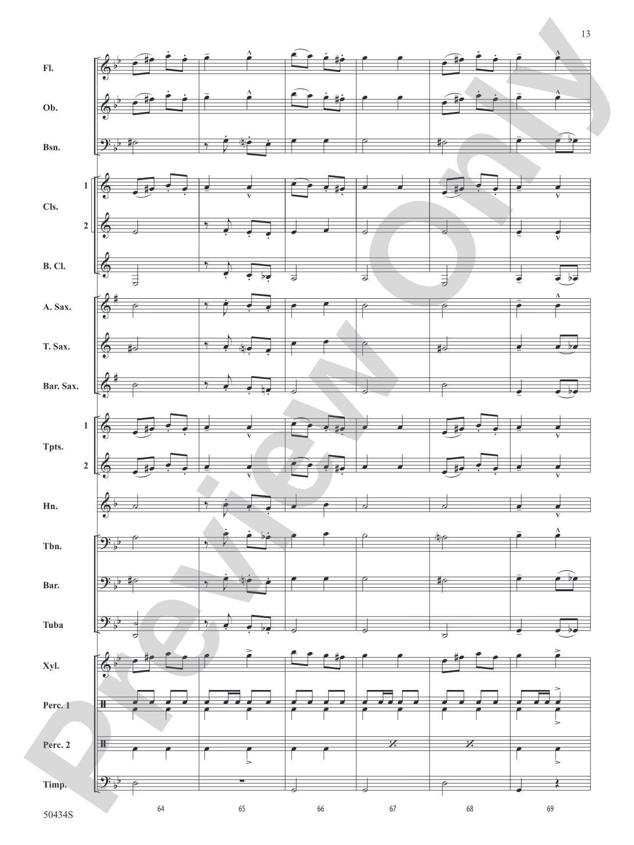 Noche de Brujas: Concert Band Conductor Score & Parts