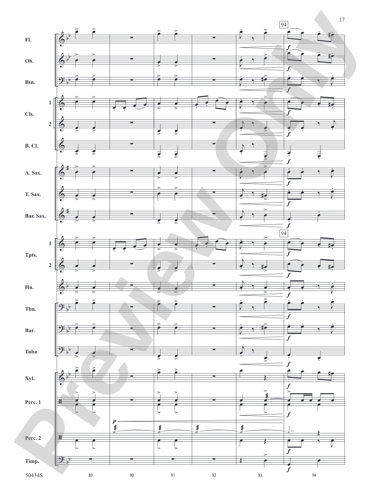 Noche de Brujas: Concert Band Conductor Score & Parts