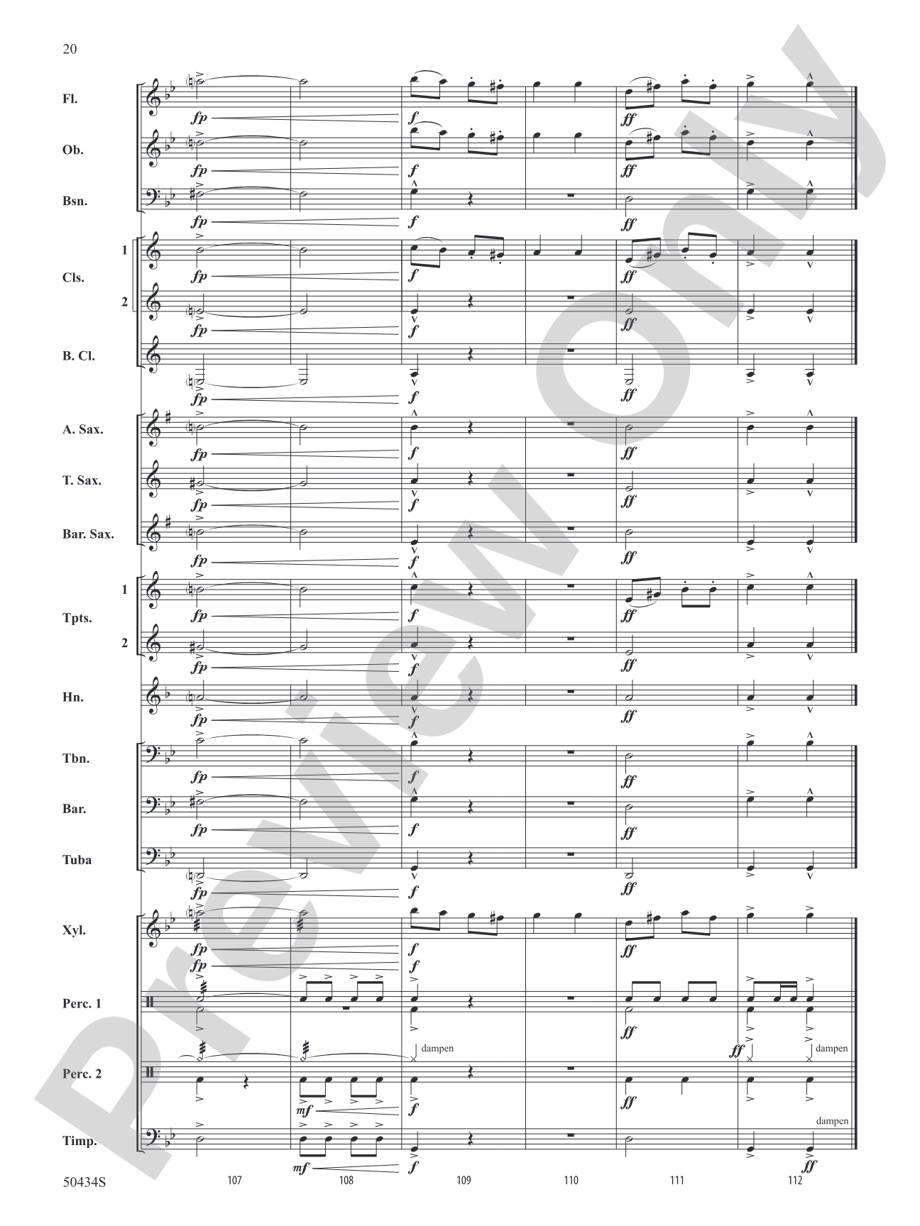 Noche de Brujas: Concert Band Conductor Score & Parts