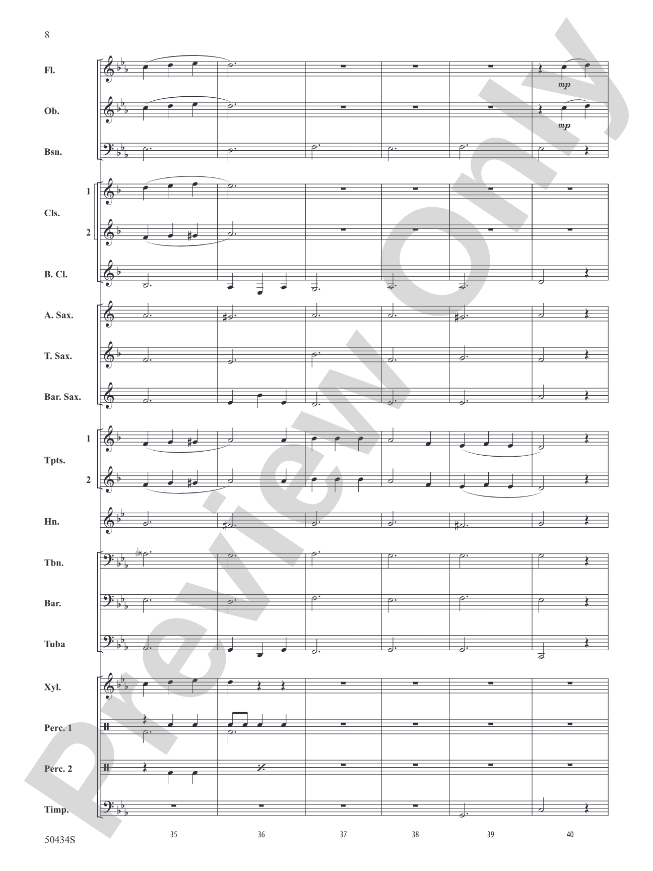 Noche de Brujas: Concert Band Conductor Score & Parts