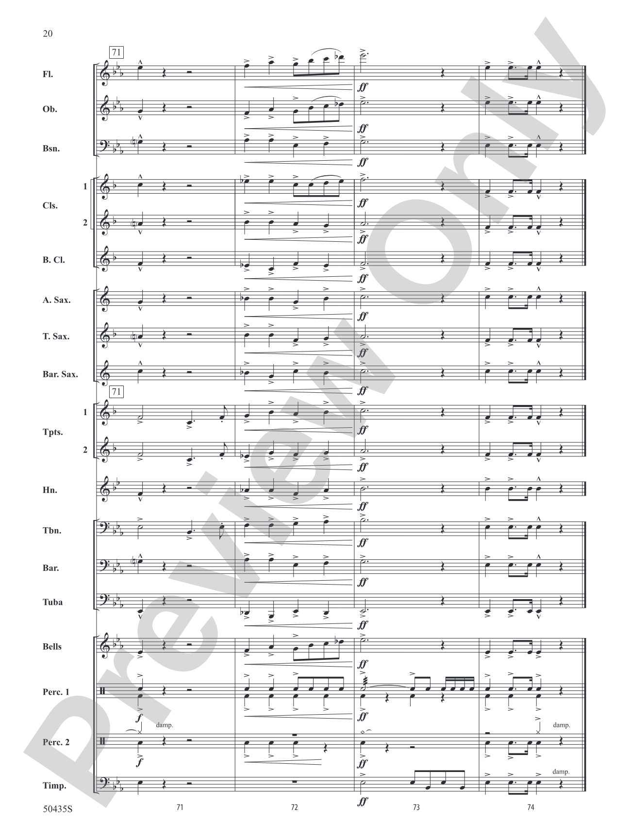 Vivacity: Concert Band Conductor Score & Parts