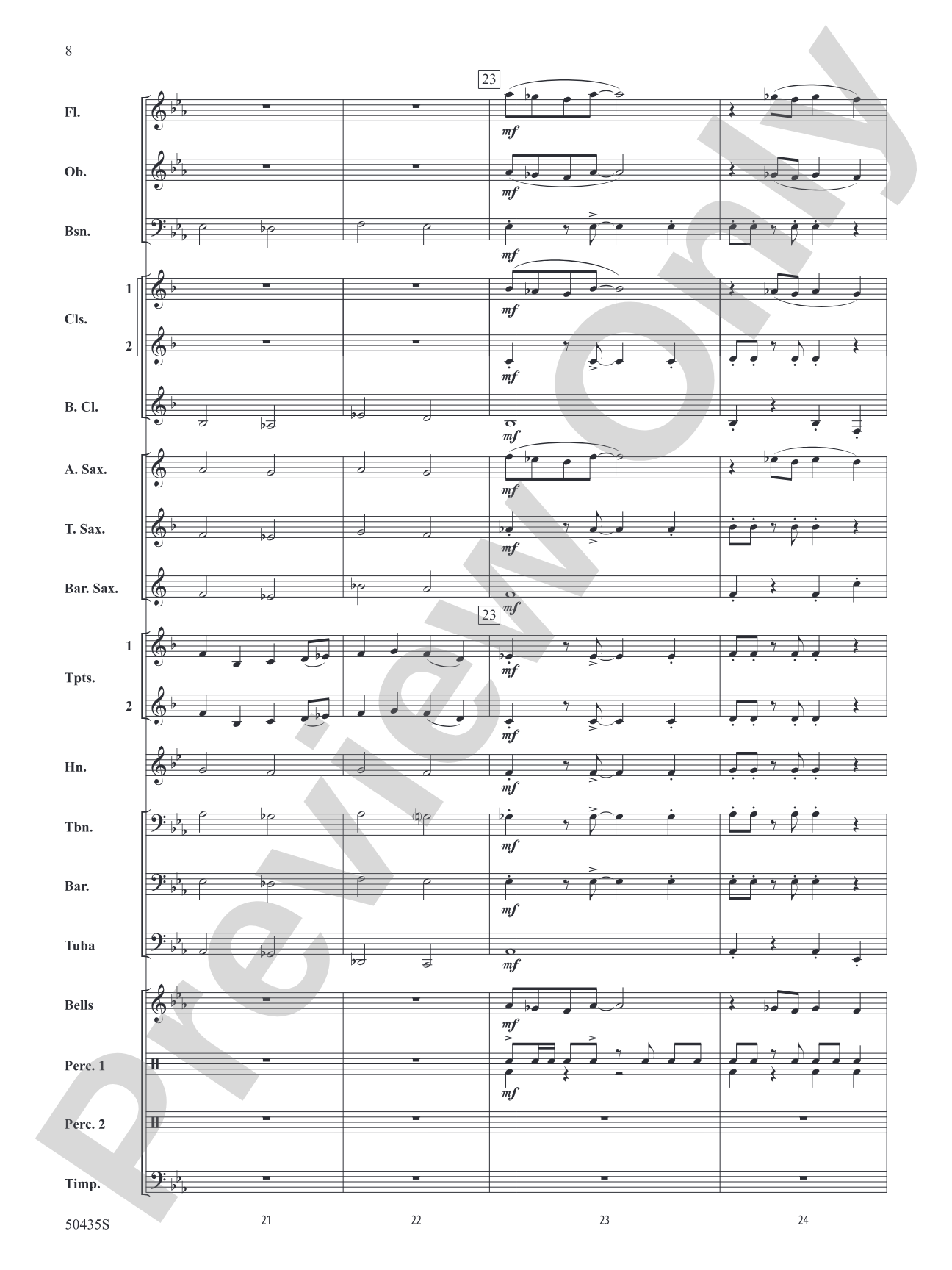 Vivacity: Concert Band Conductor Score & Parts