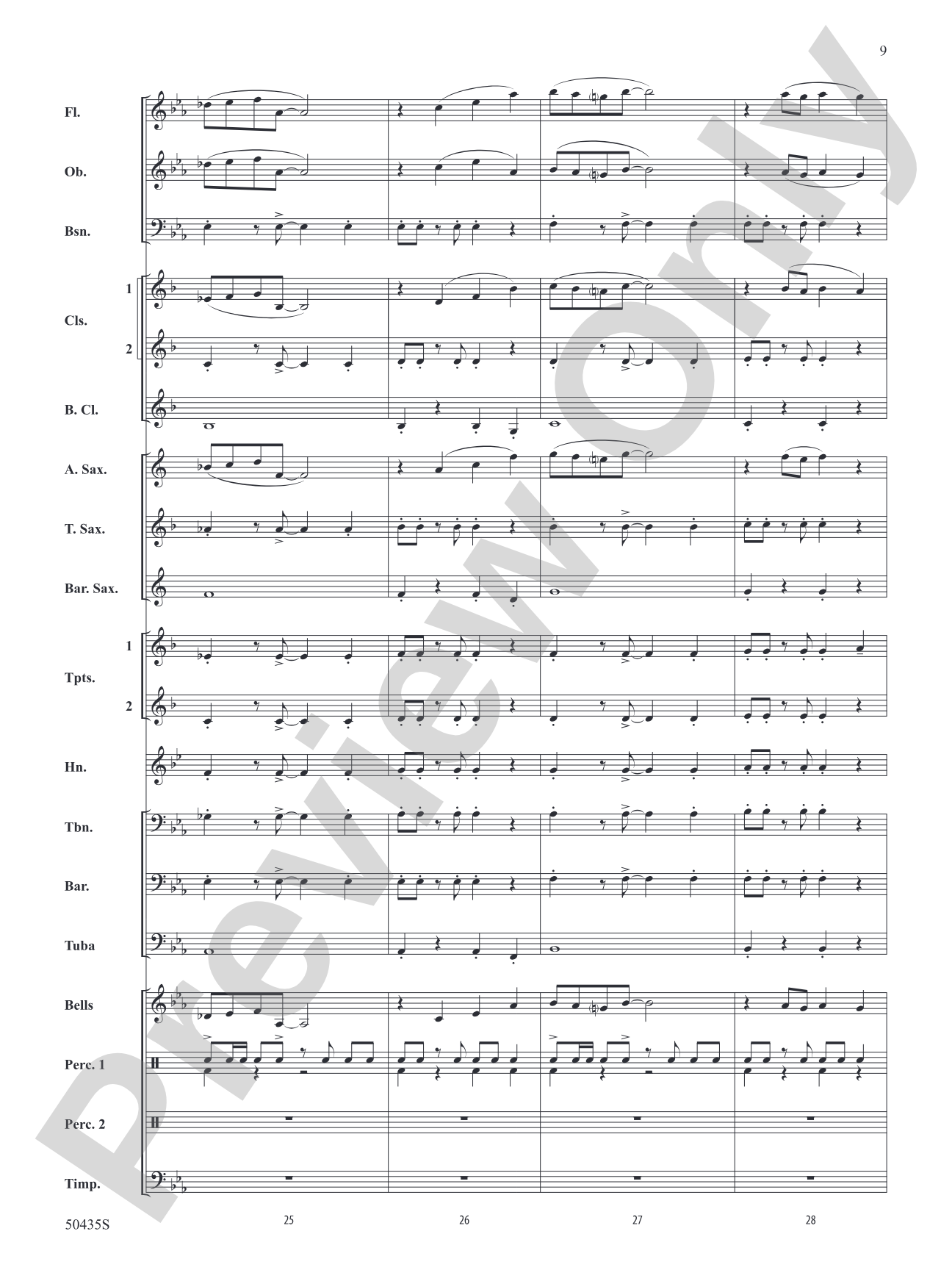 Vivacity: Concert Band Conductor Score & Parts