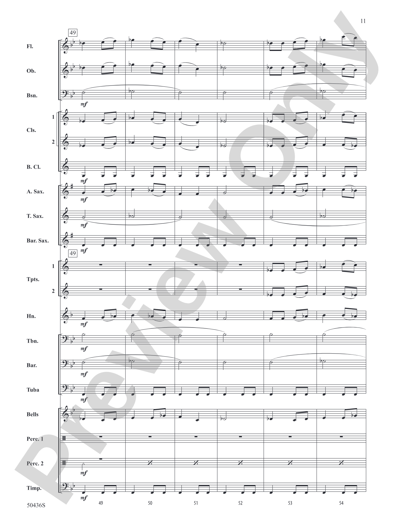 Tambourin: Concert Band Conductor Score & Parts