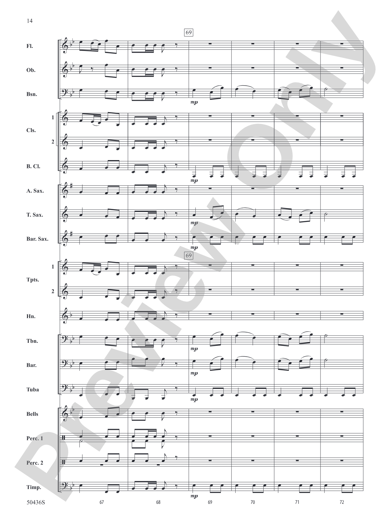 Tambourin: Concert Band Conductor Score & Parts