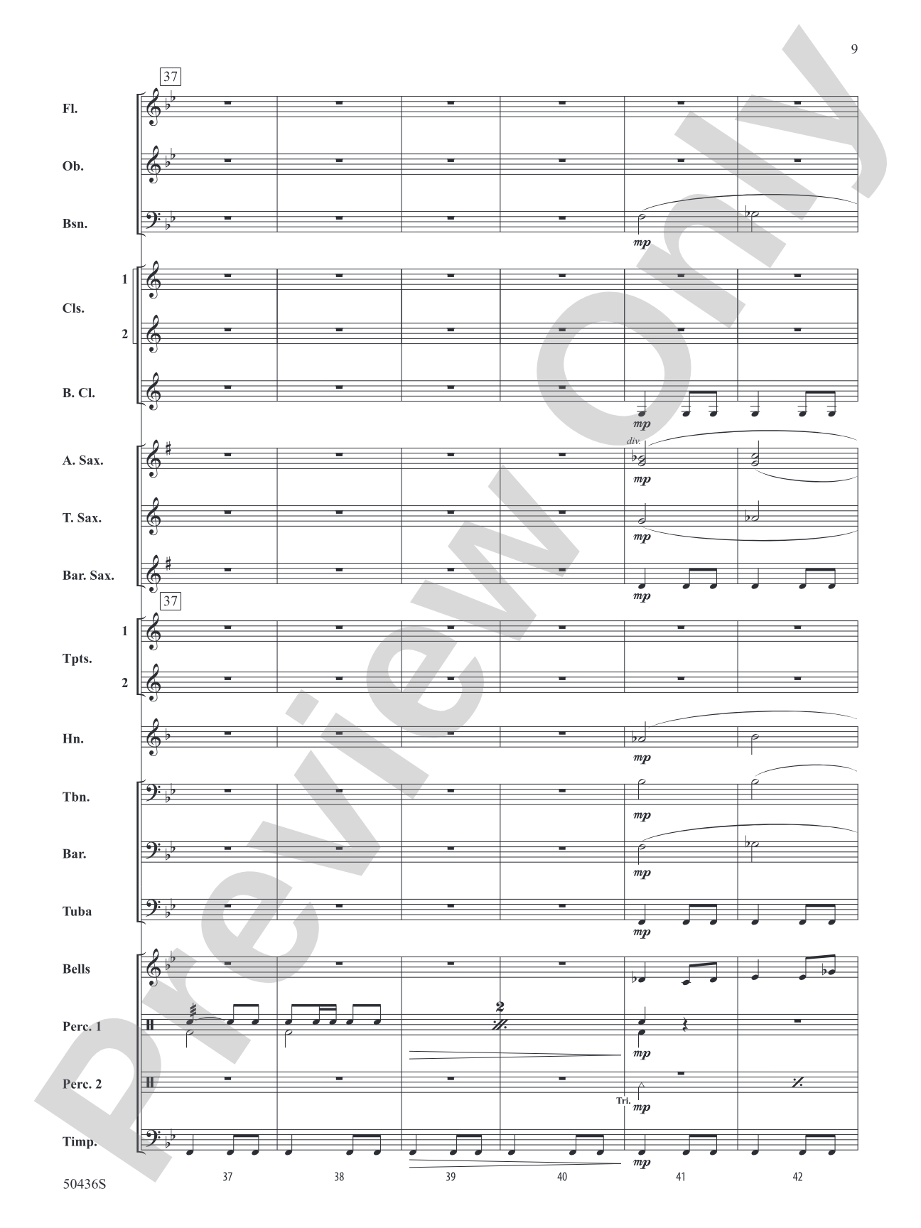 Tambourin: Concert Band Conductor Score & Parts