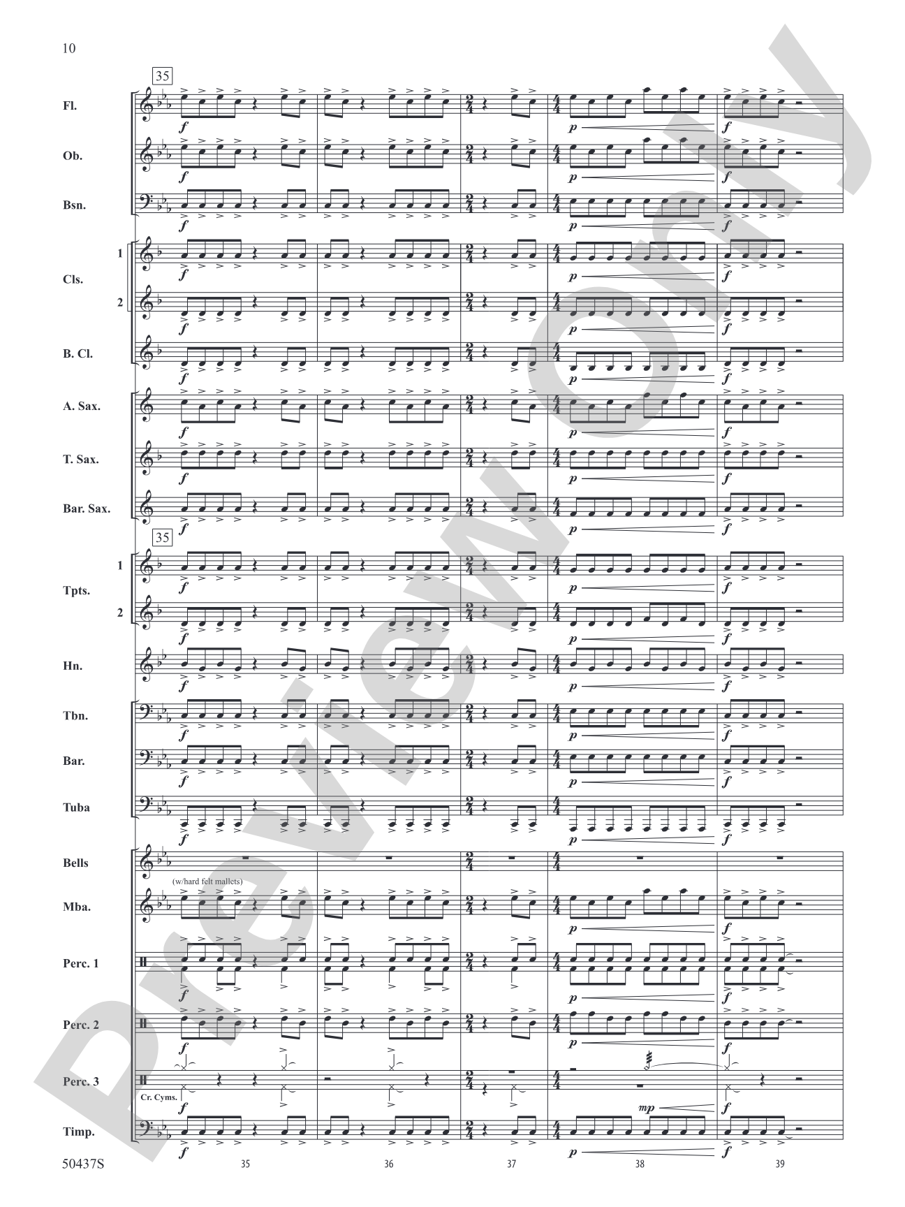 Relentless Pursuit: Concert Band Conductor Score & Parts