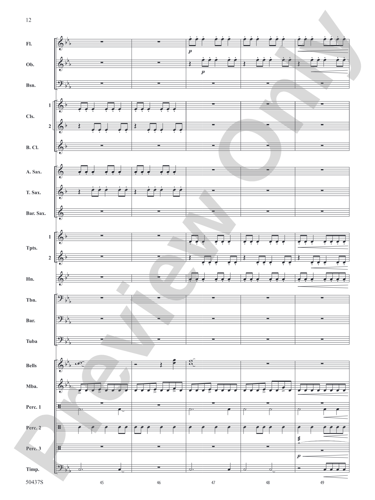 Relentless Pursuit: Concert Band Conductor Score & Parts