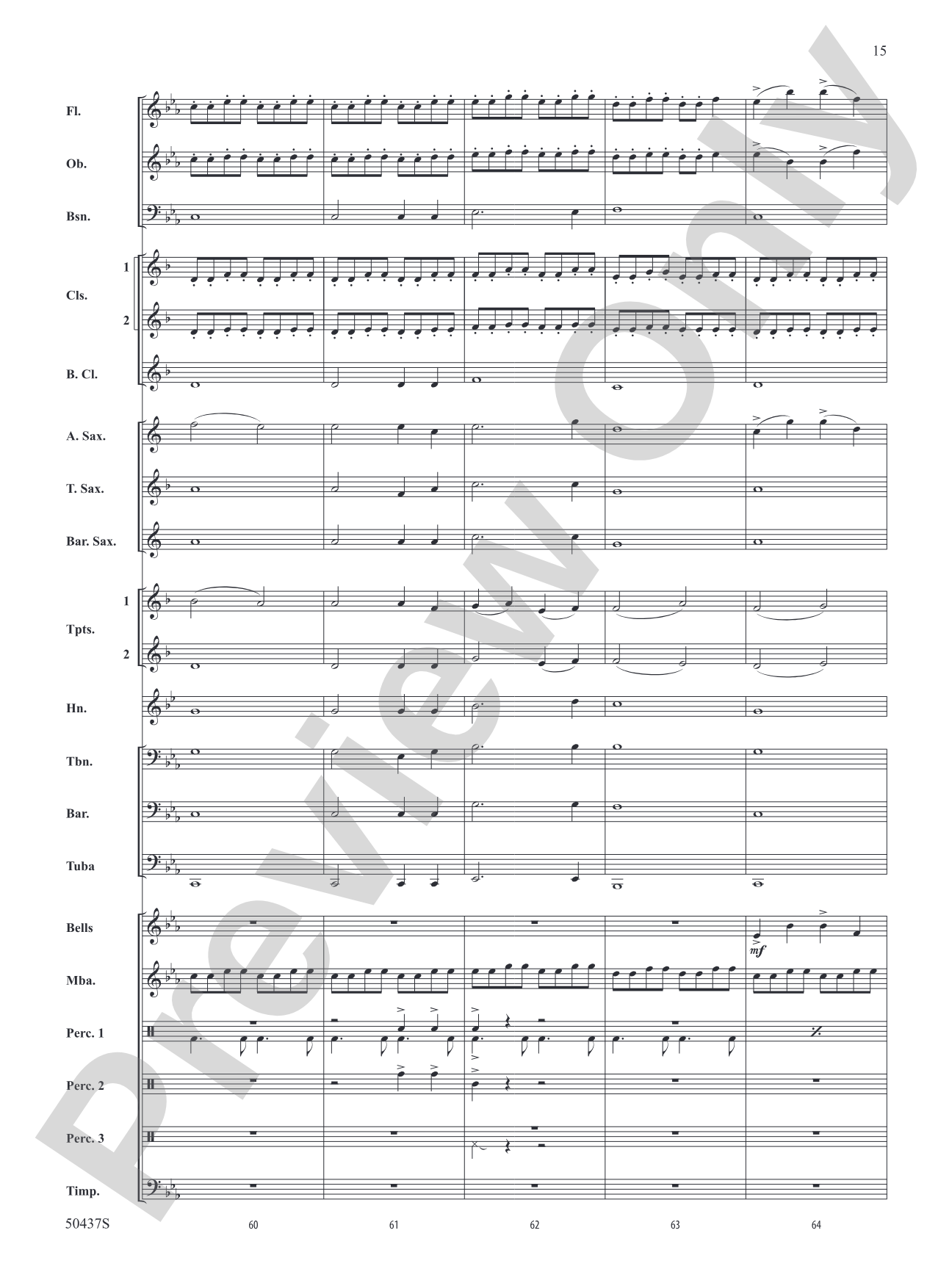 Relentless Pursuit: Concert Band Conductor Score & Parts