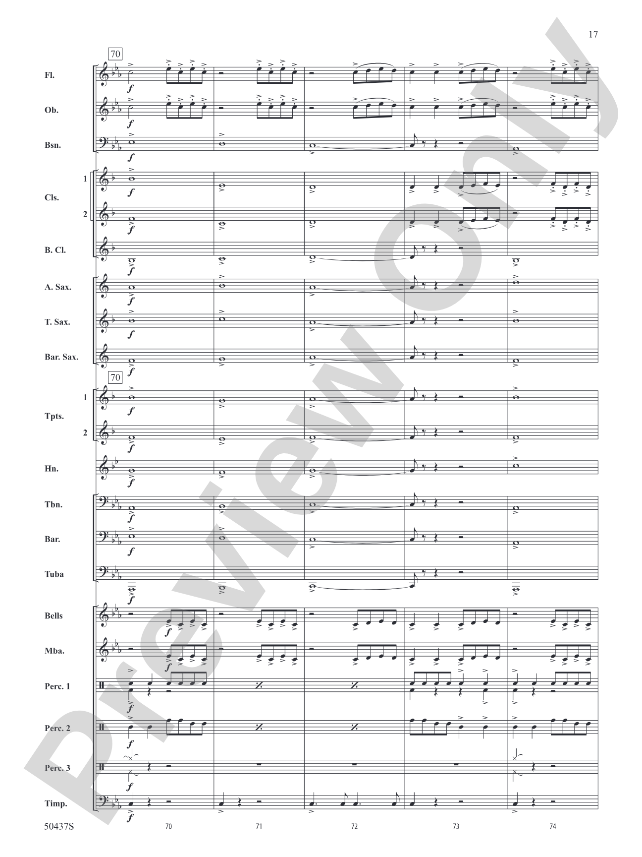 Relentless Pursuit: Concert Band Conductor Score & Parts