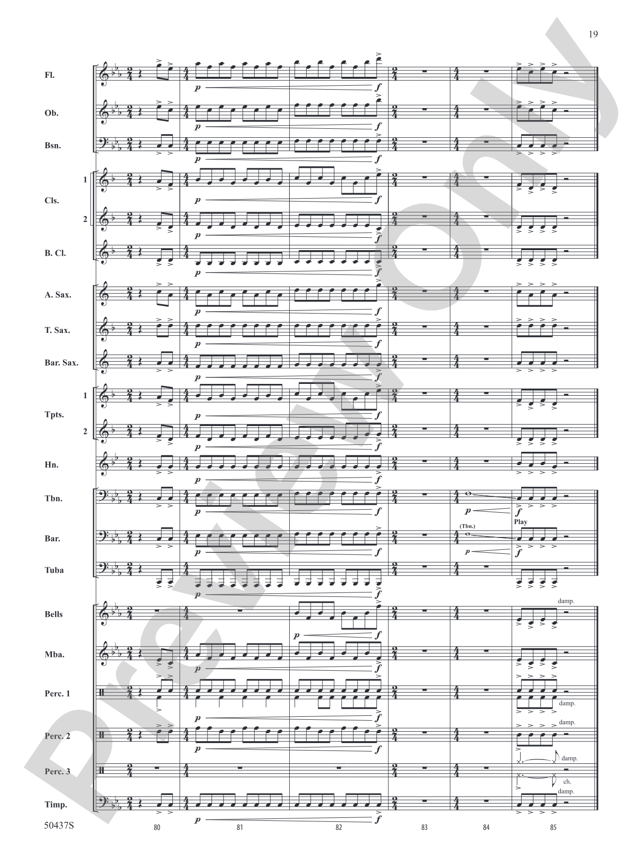 Relentless Pursuit: Concert Band Conductor Score & Parts
