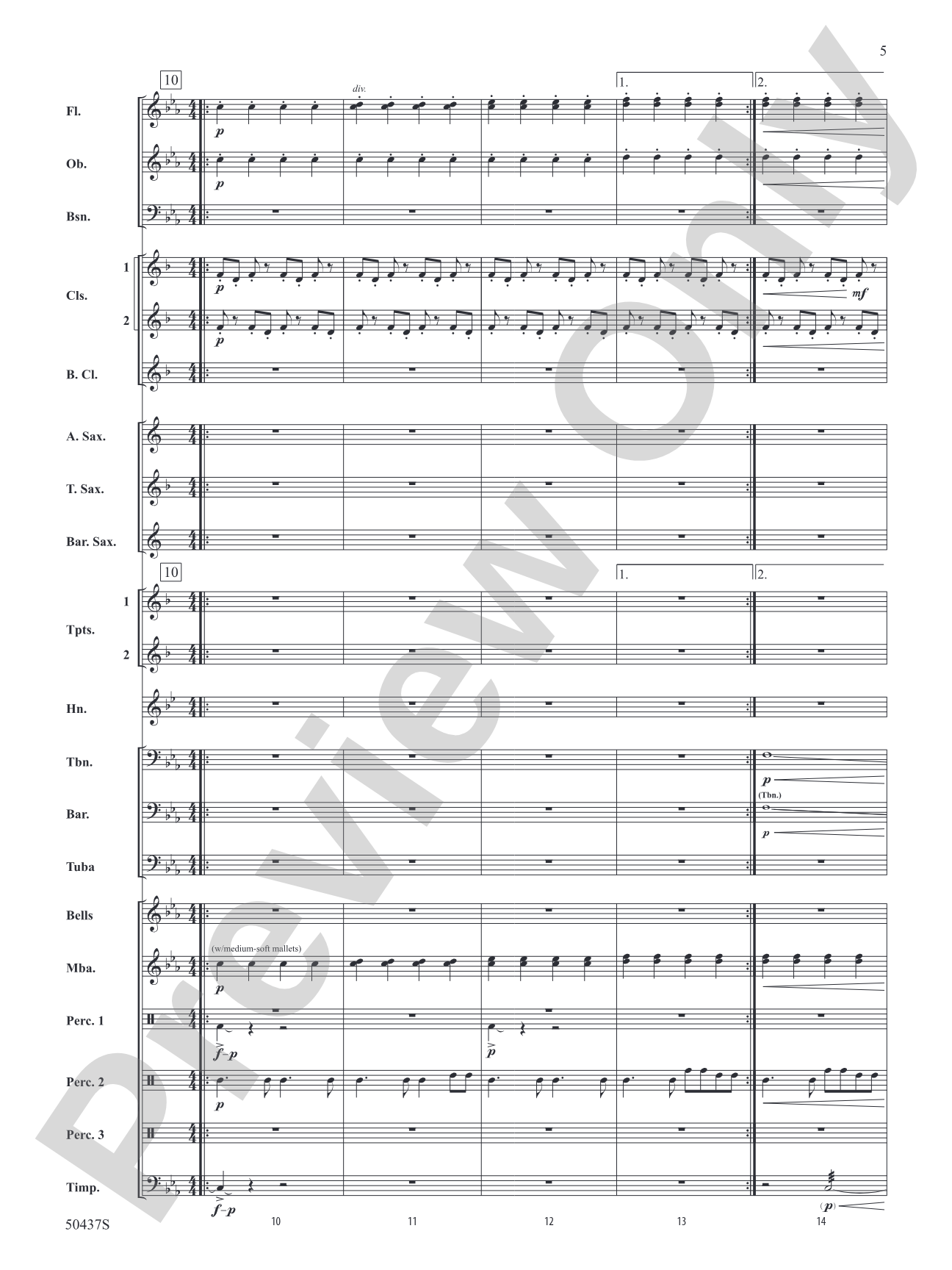 Relentless Pursuit: Concert Band Conductor Score & Parts