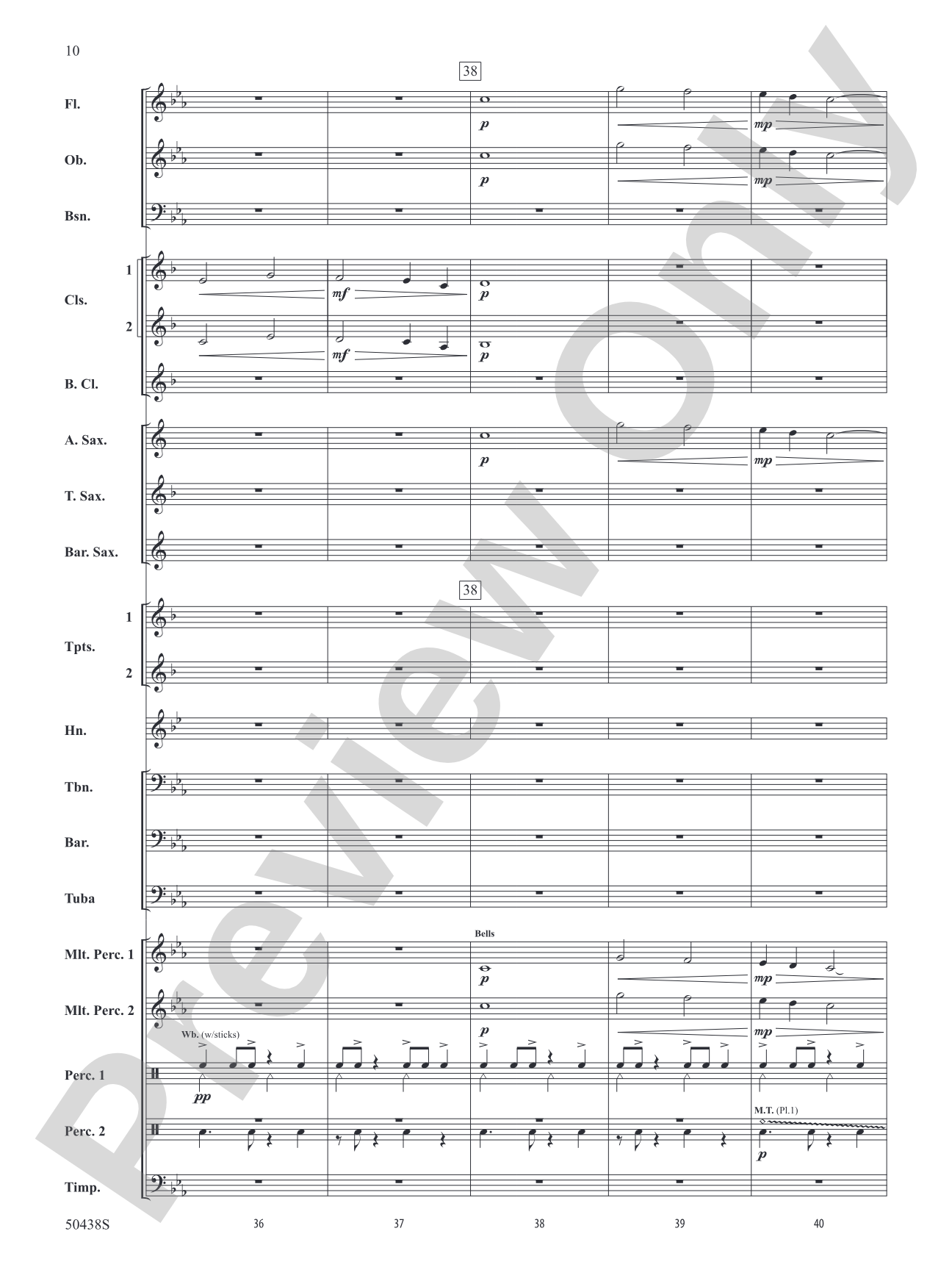 Whispers of Avalon: Concert Band Conductor Score & Parts