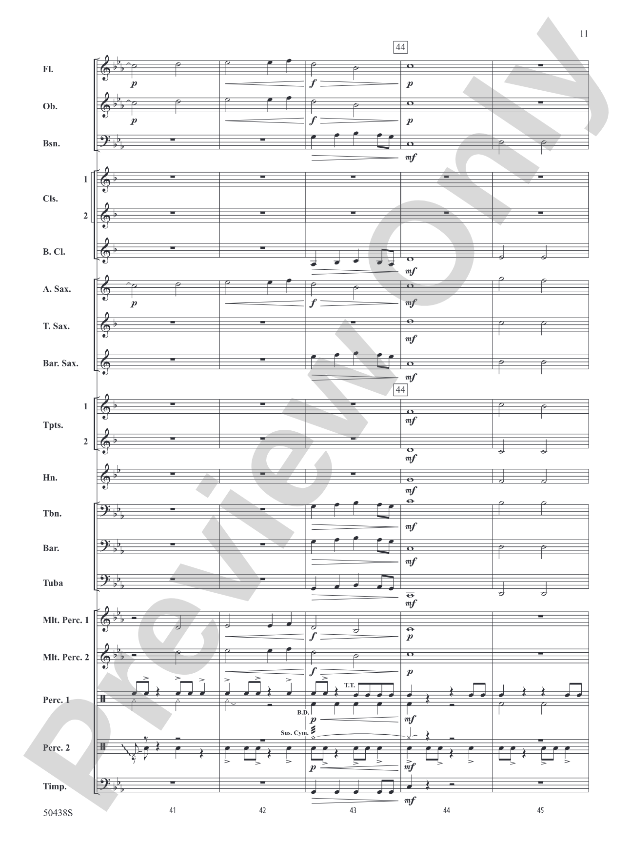 Whispers of Avalon: Concert Band Conductor Score & Parts