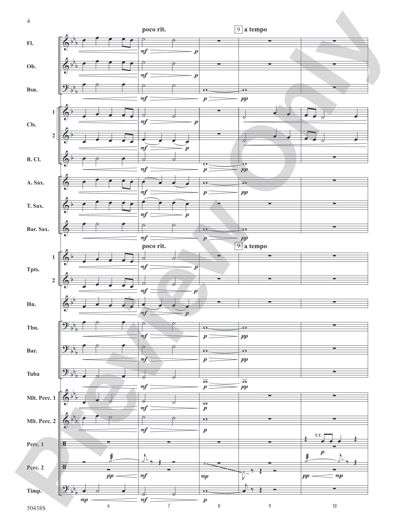 Whispers of Avalon: Concert Band Conductor Score & Parts