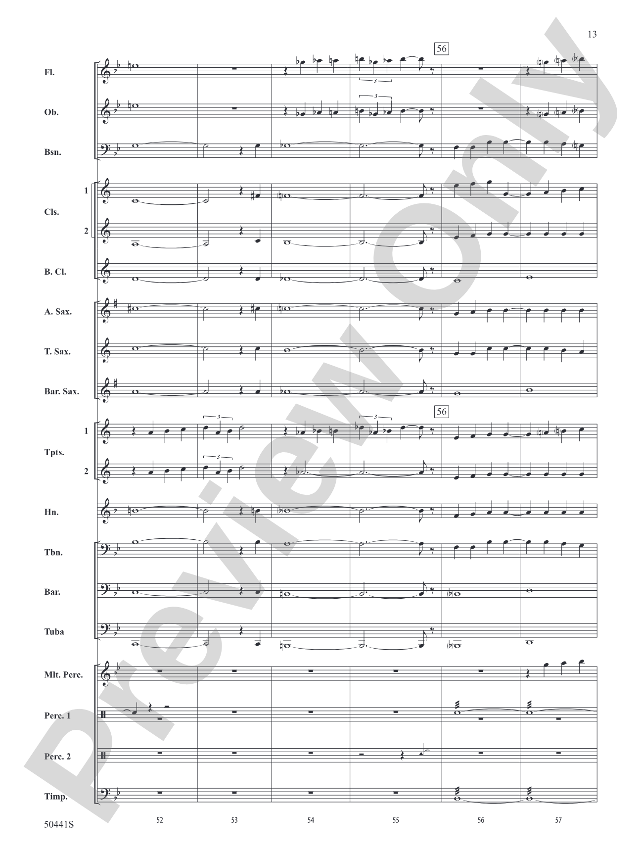 Rhapsody in Blue: Concert Band Conductor Score & Parts