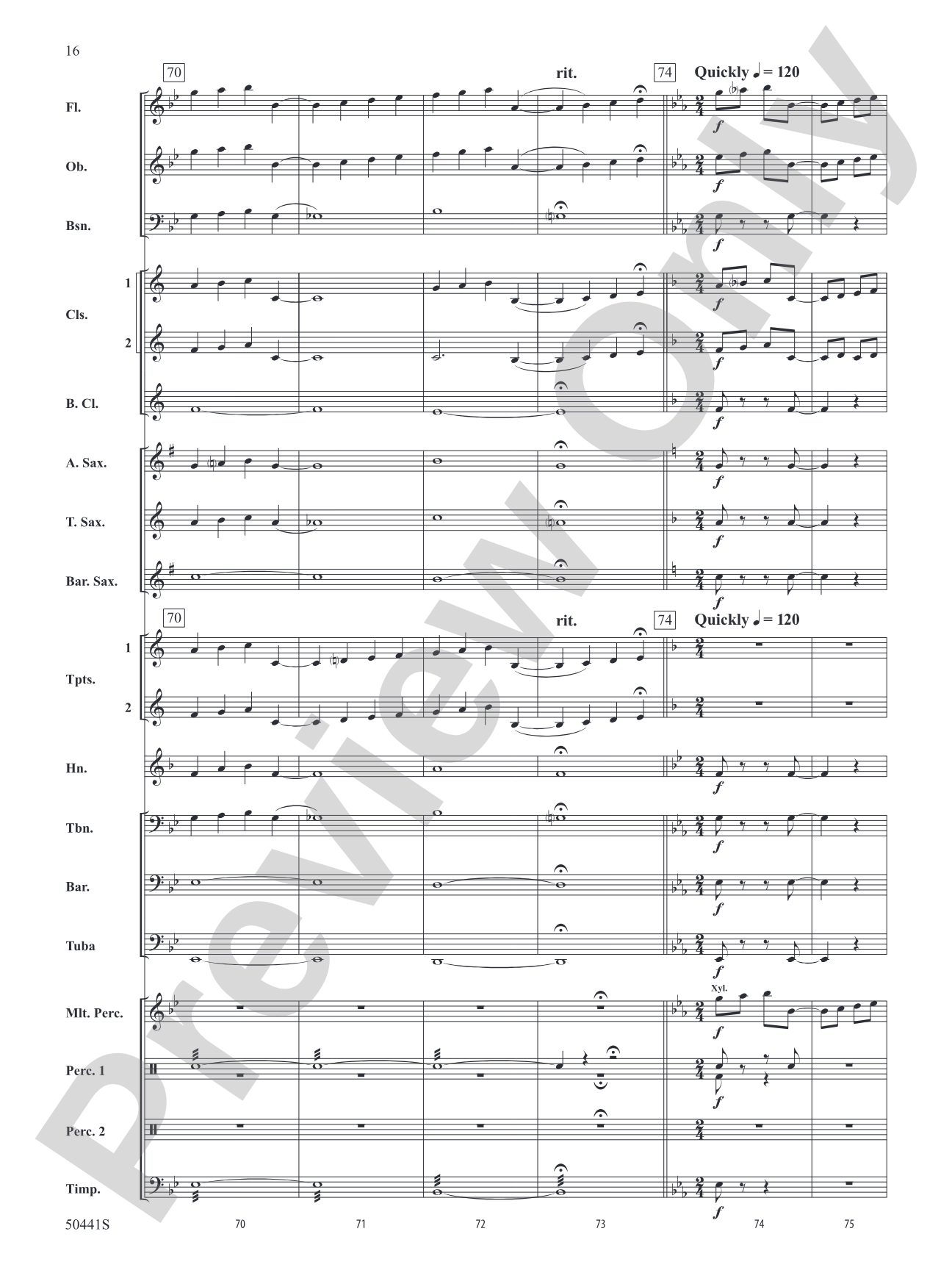 Rhapsody in Blue: Concert Band Conductor Score & Parts