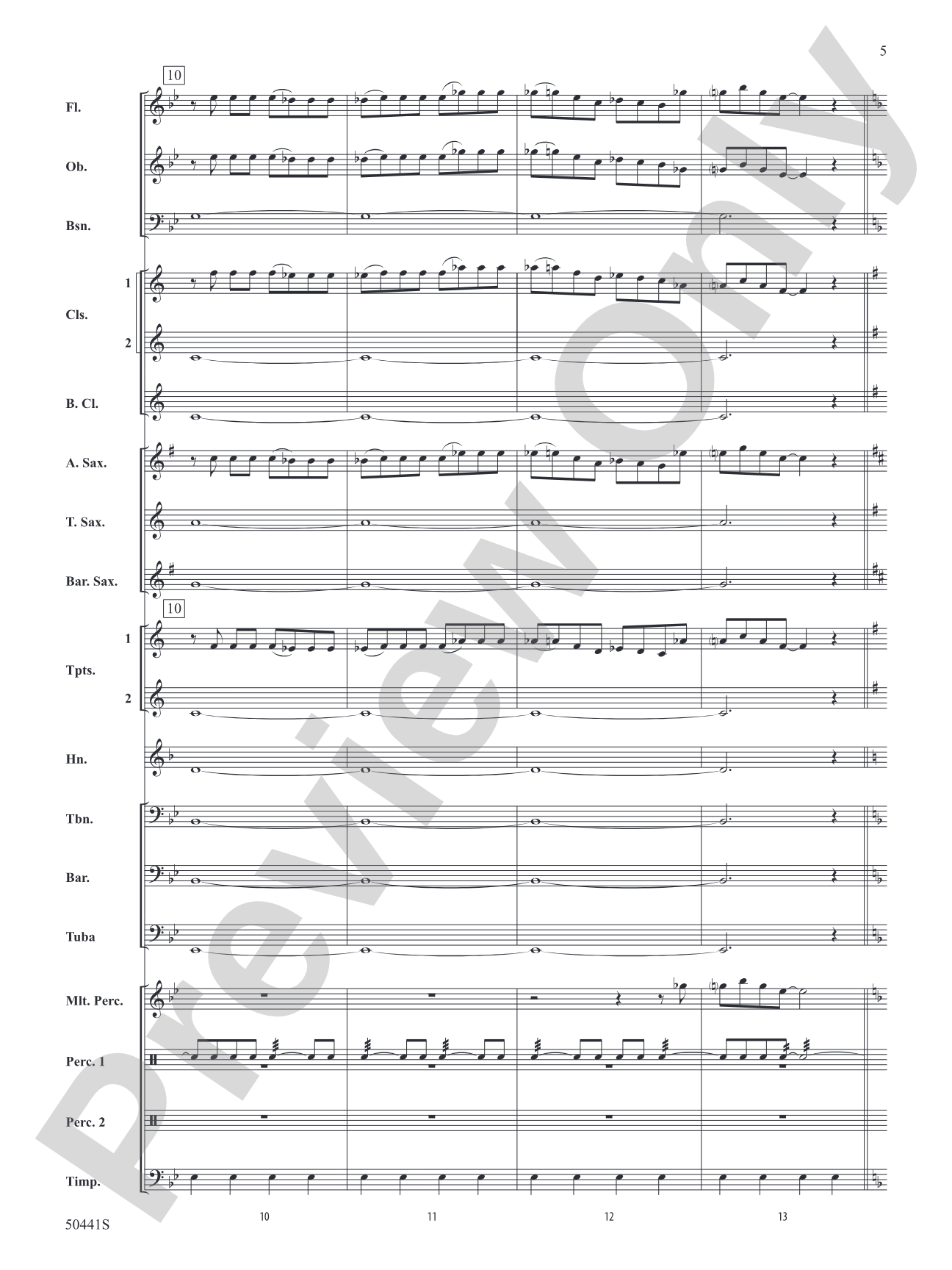 Rhapsody in Blue: Concert Band Conductor Score & Parts