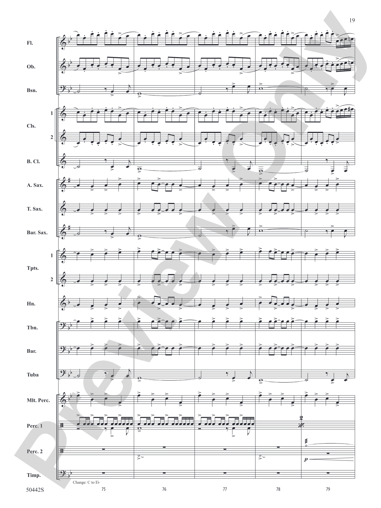 Swing for the Fences: Concert Band Conductor Score & Parts