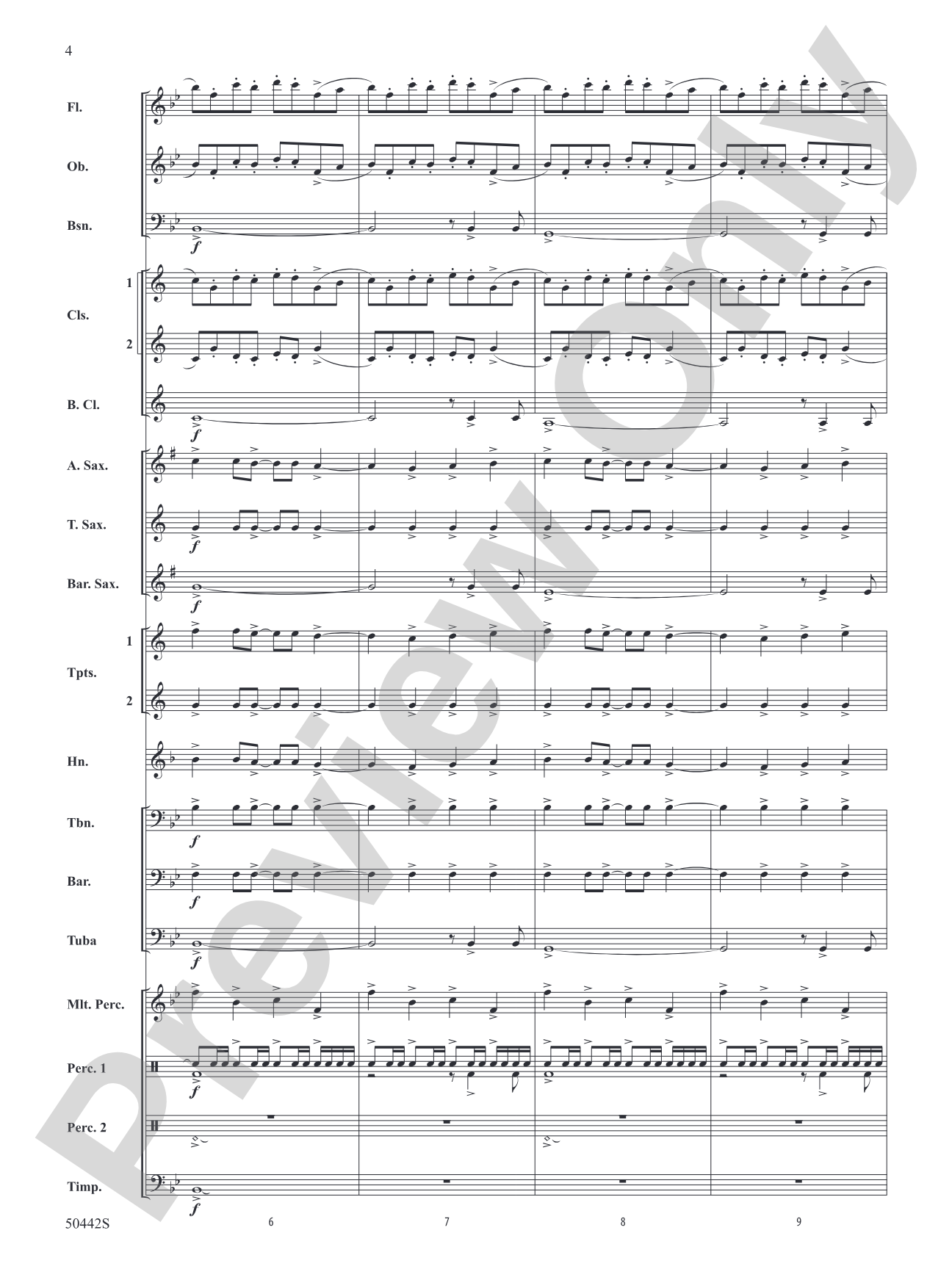 Swing for the Fences: Concert Band Conductor Score & Parts