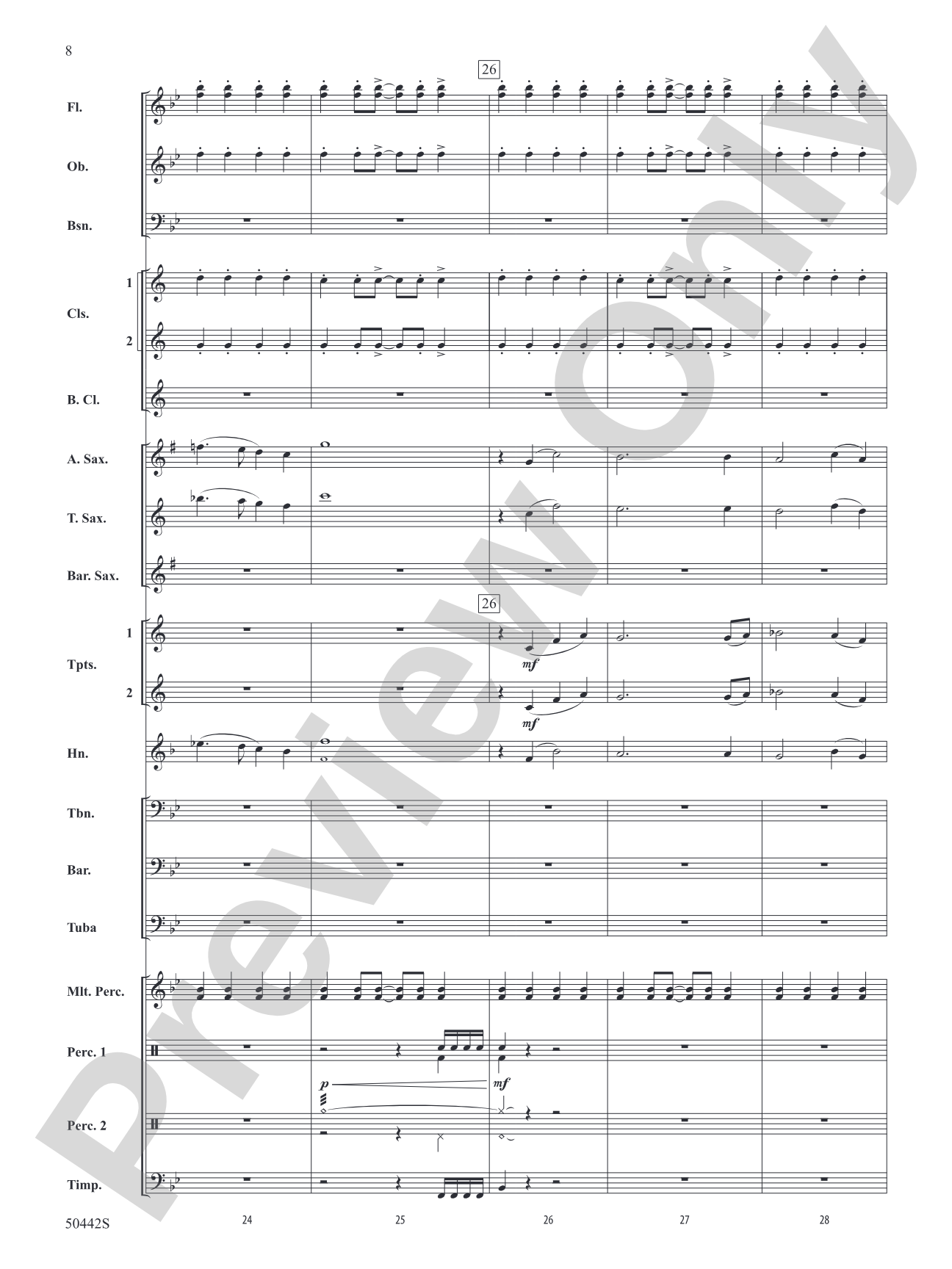 Swing for the Fences: Concert Band Conductor Score & Parts