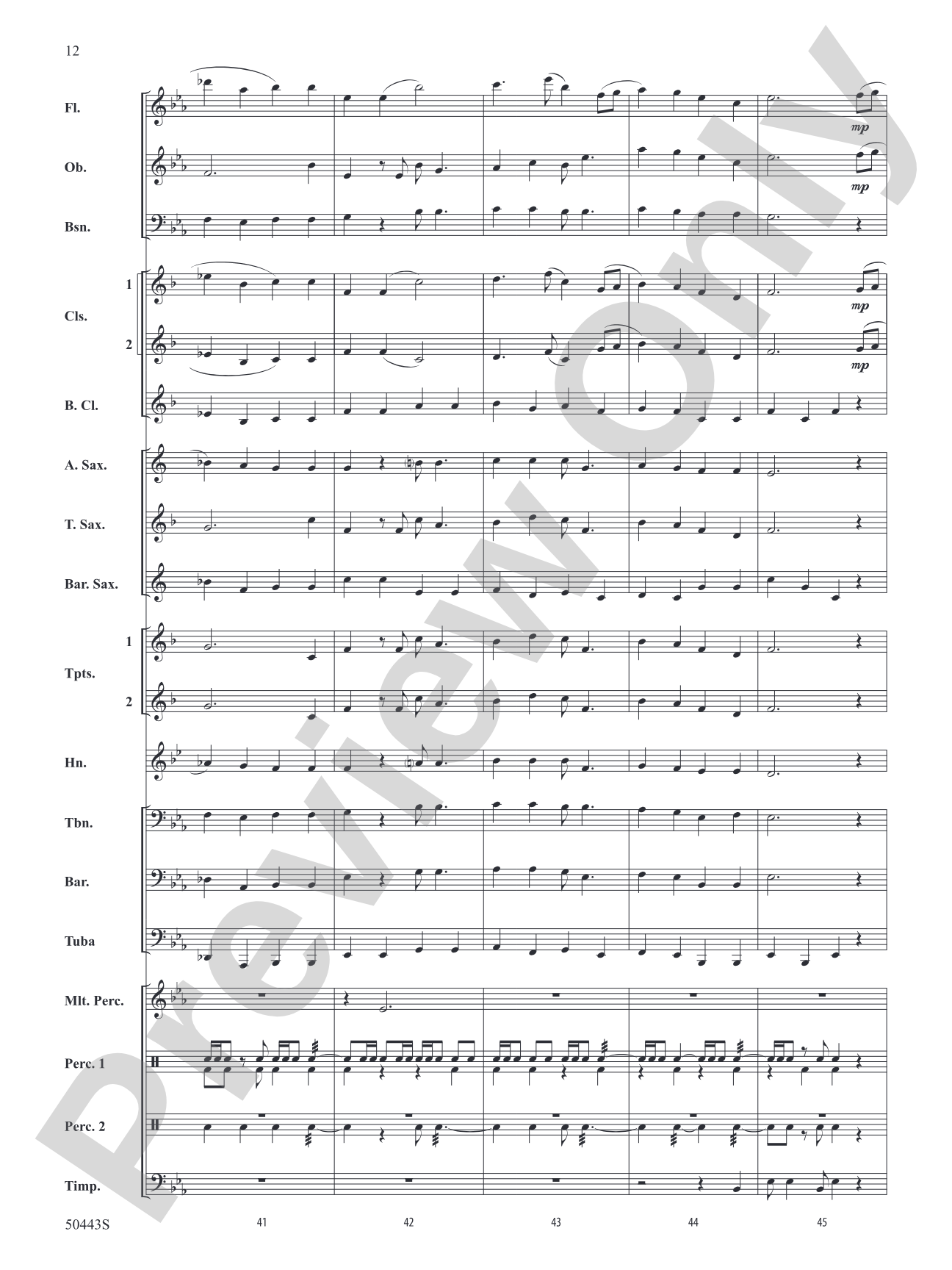 Santa Fe Sketches: Concert Band Conductor Score & Parts