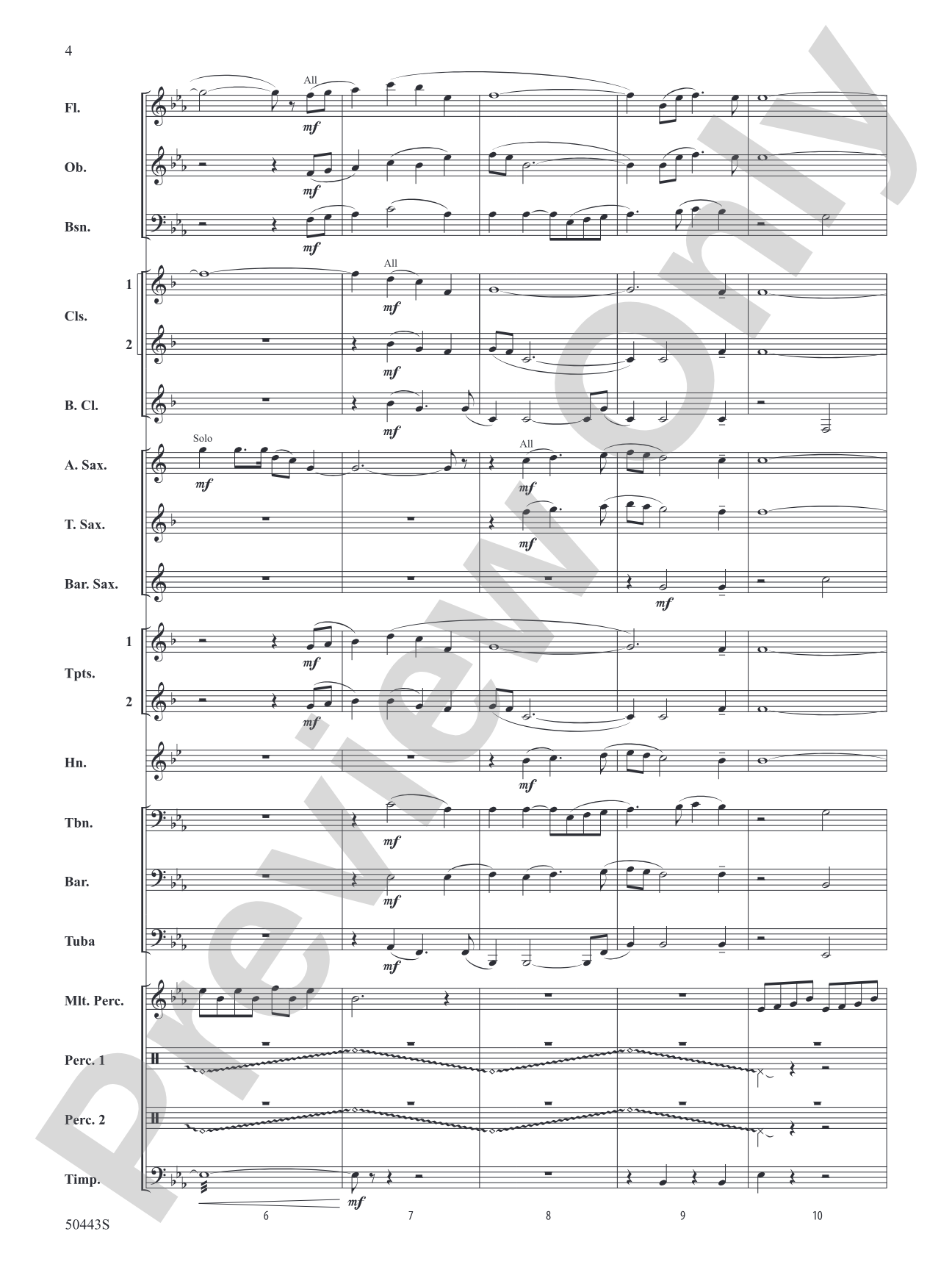 Santa Fe Sketches: Concert Band Conductor Score & Parts
