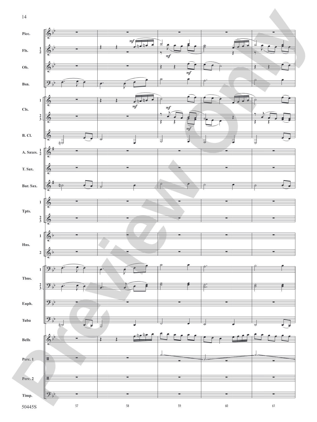 A Winter's Eve: Concert Band Conductor Score & Parts