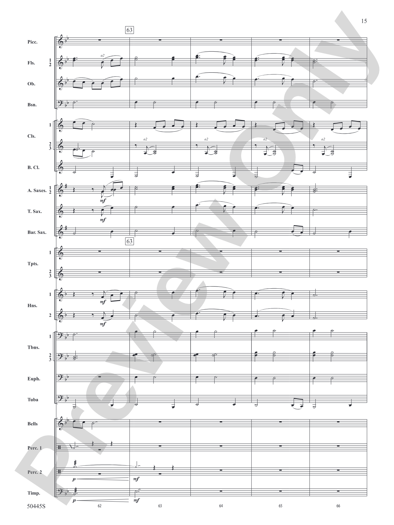 A Winter's Eve: Concert Band Conductor Score & Parts