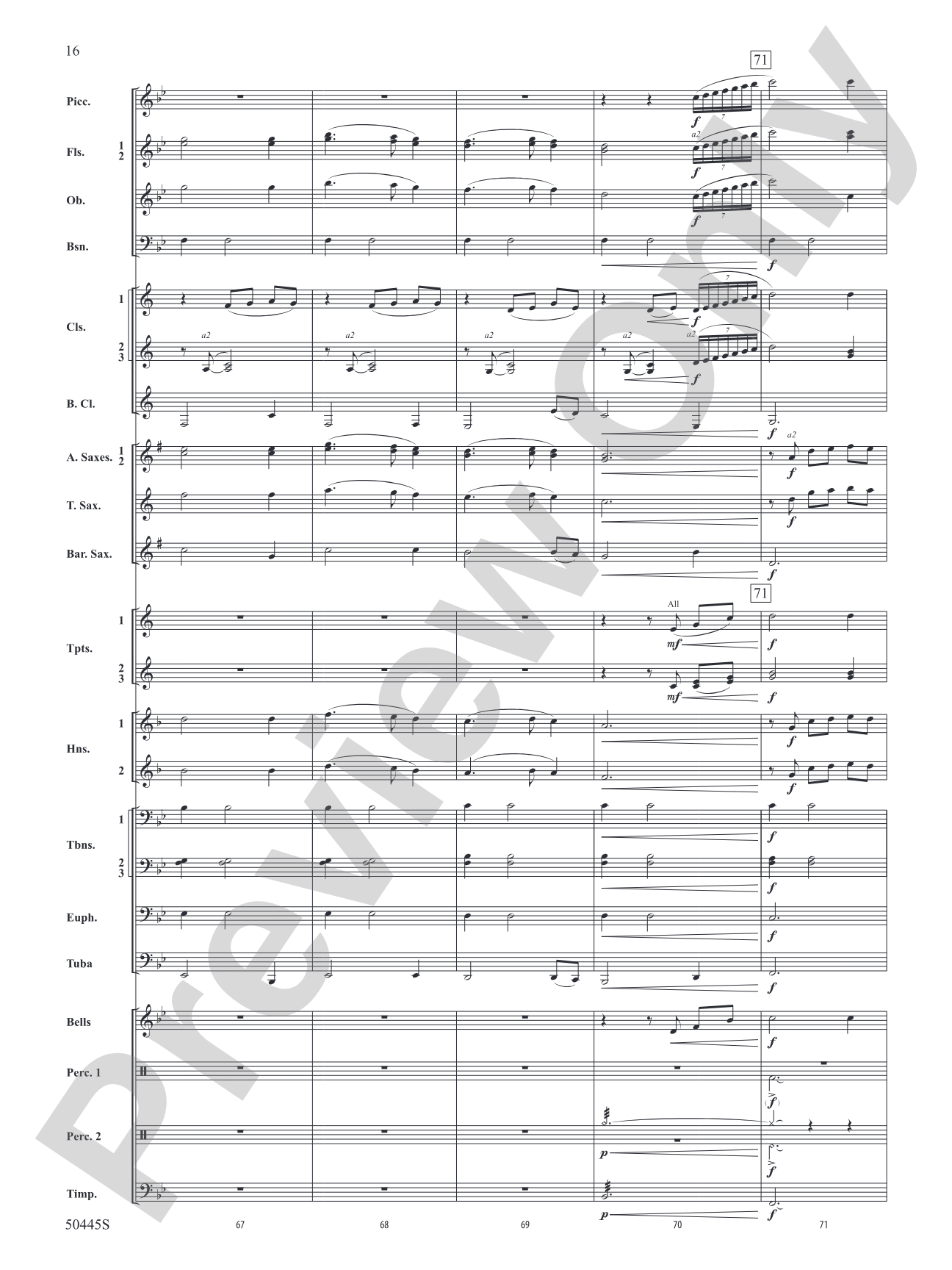 A Winter's Eve: Concert Band Conductor Score & Parts
