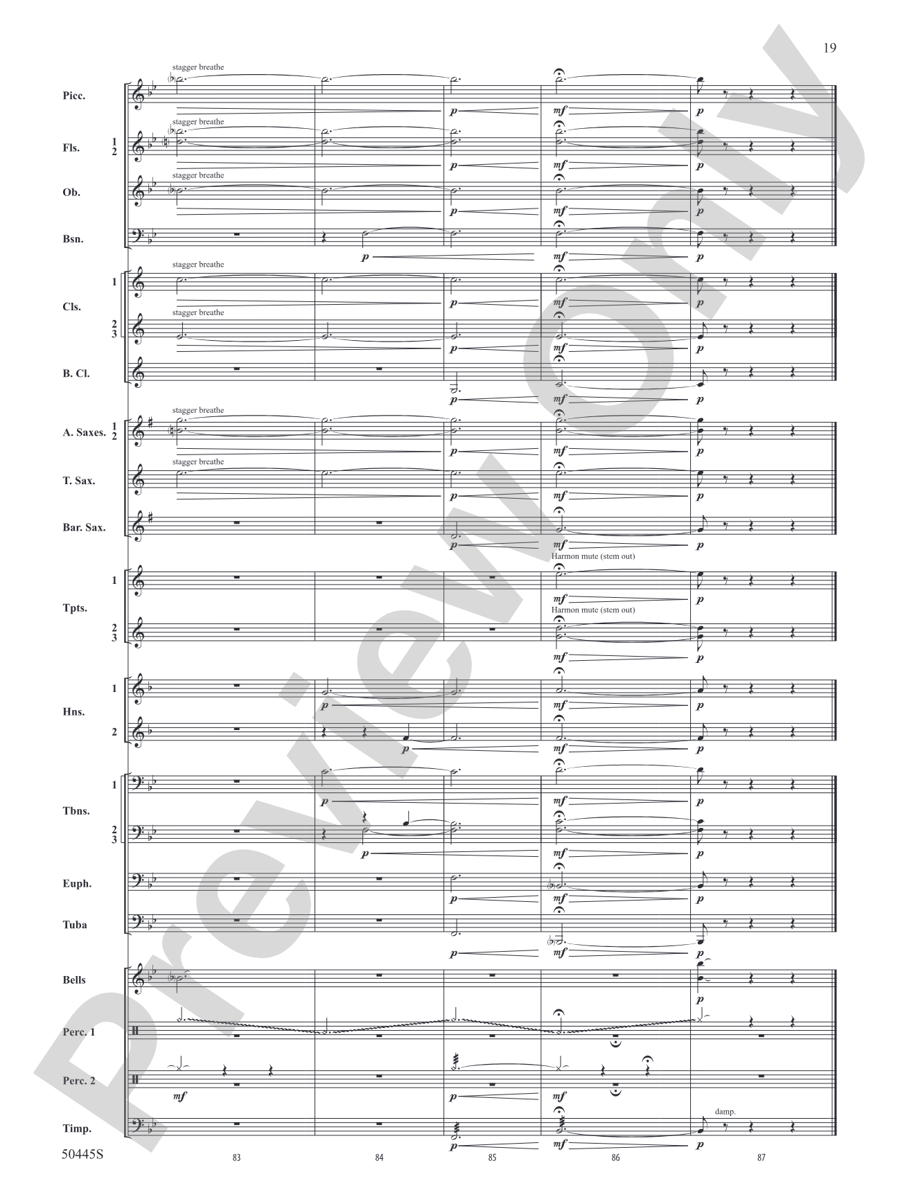A Winter's Eve: Concert Band Conductor Score & Parts