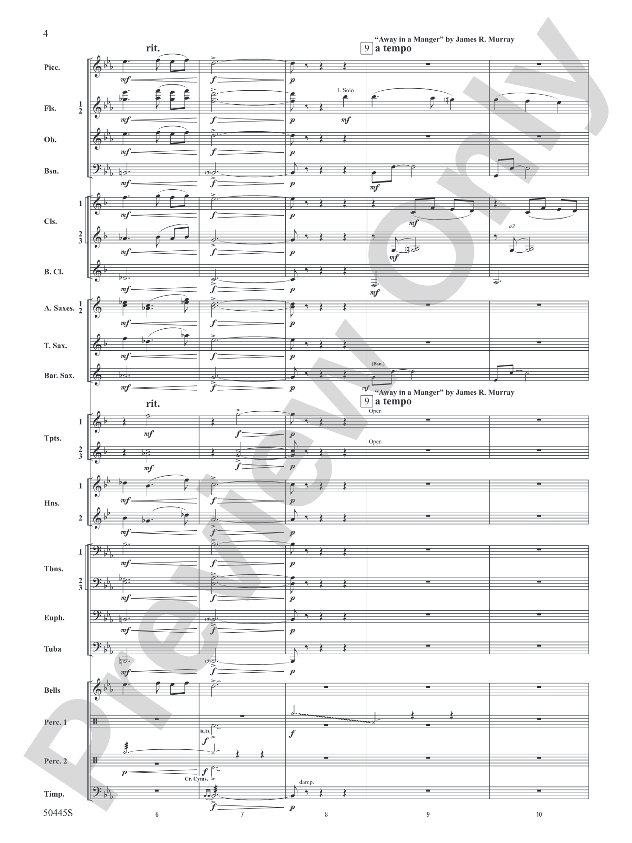 A Winter's Eve: Concert Band Conductor Score & Parts