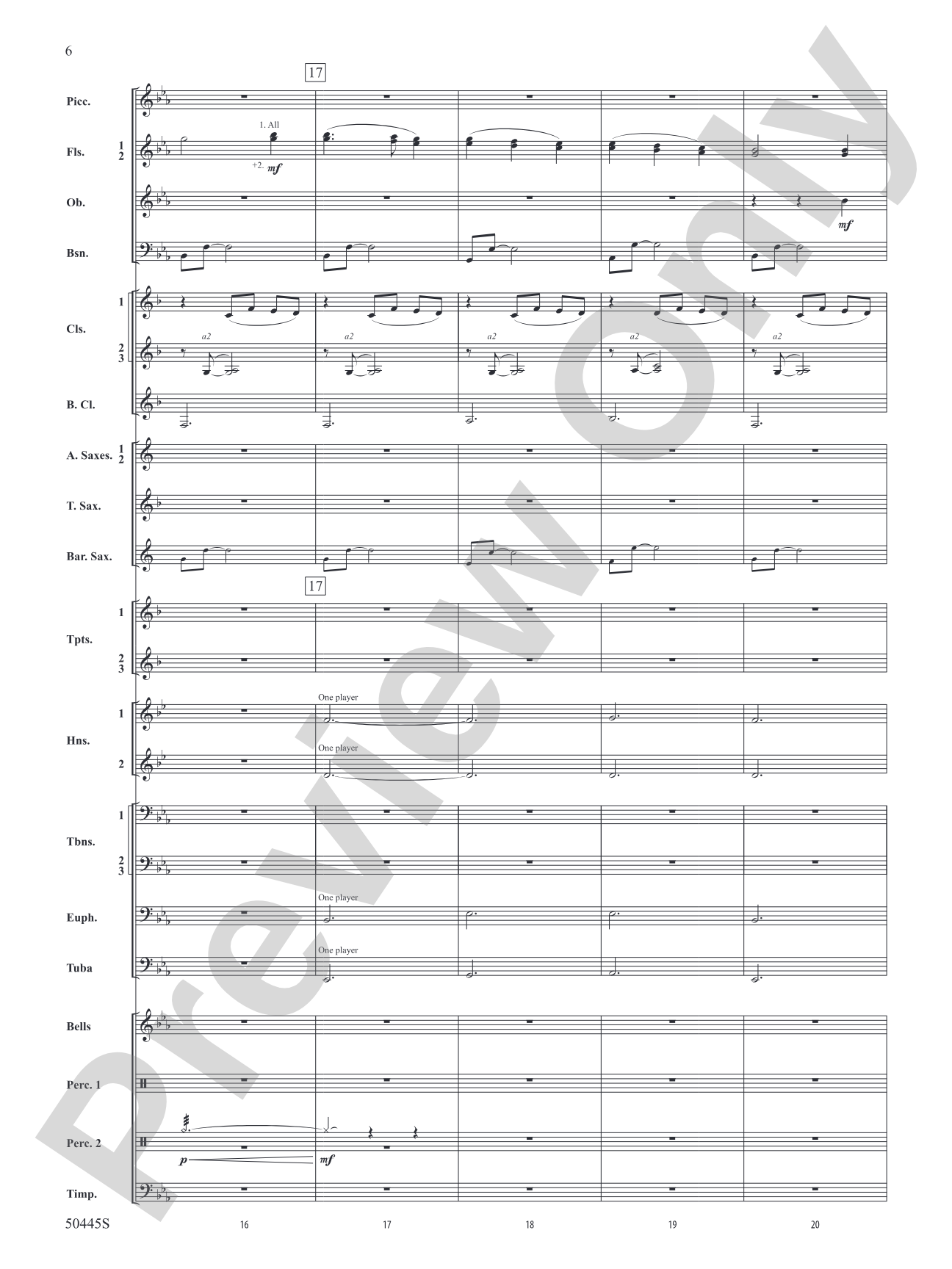 A Winter's Eve: Concert Band Conductor Score & Parts