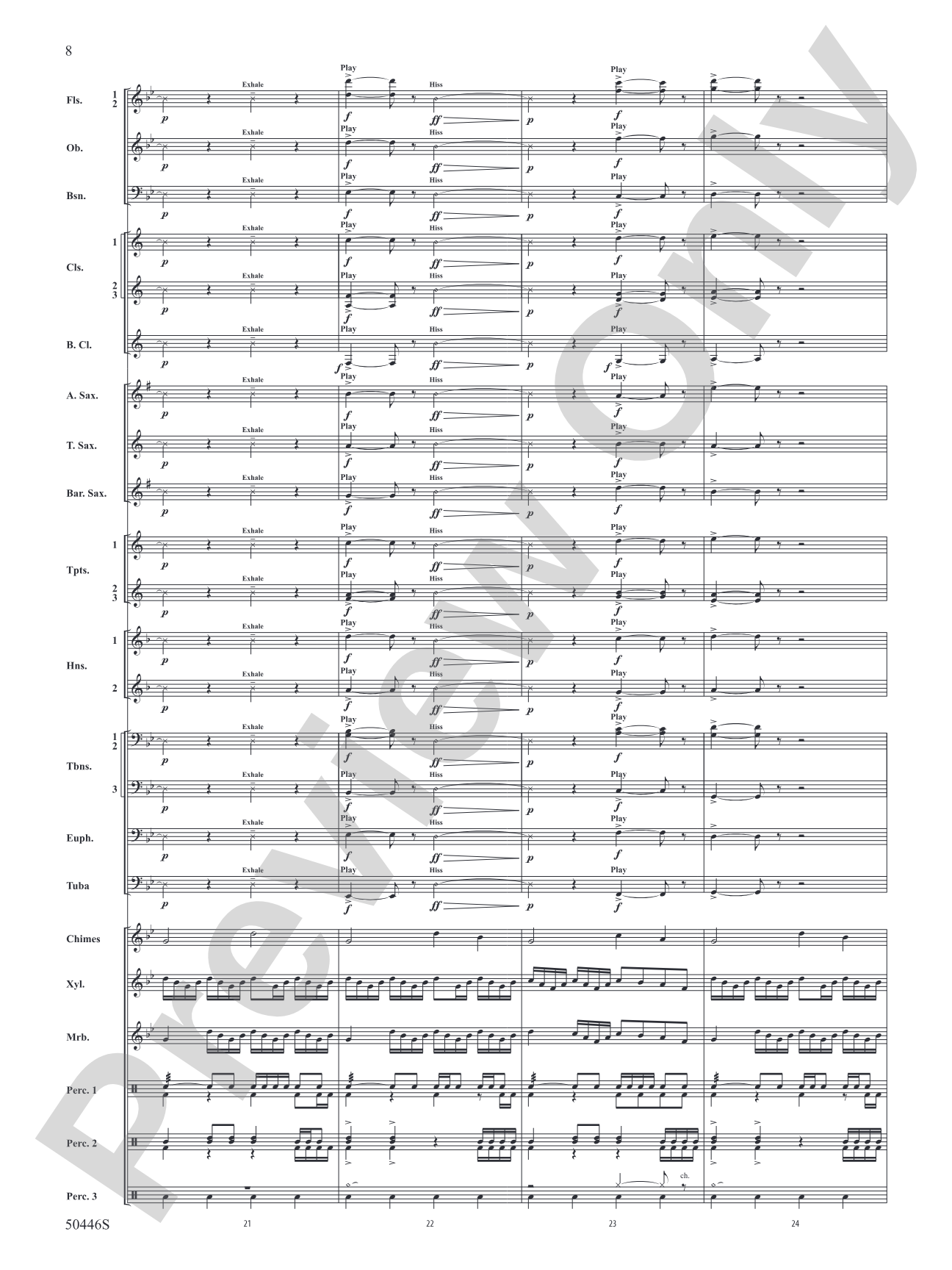 Pressure and Heat: Concert Band Conductor Score & Parts