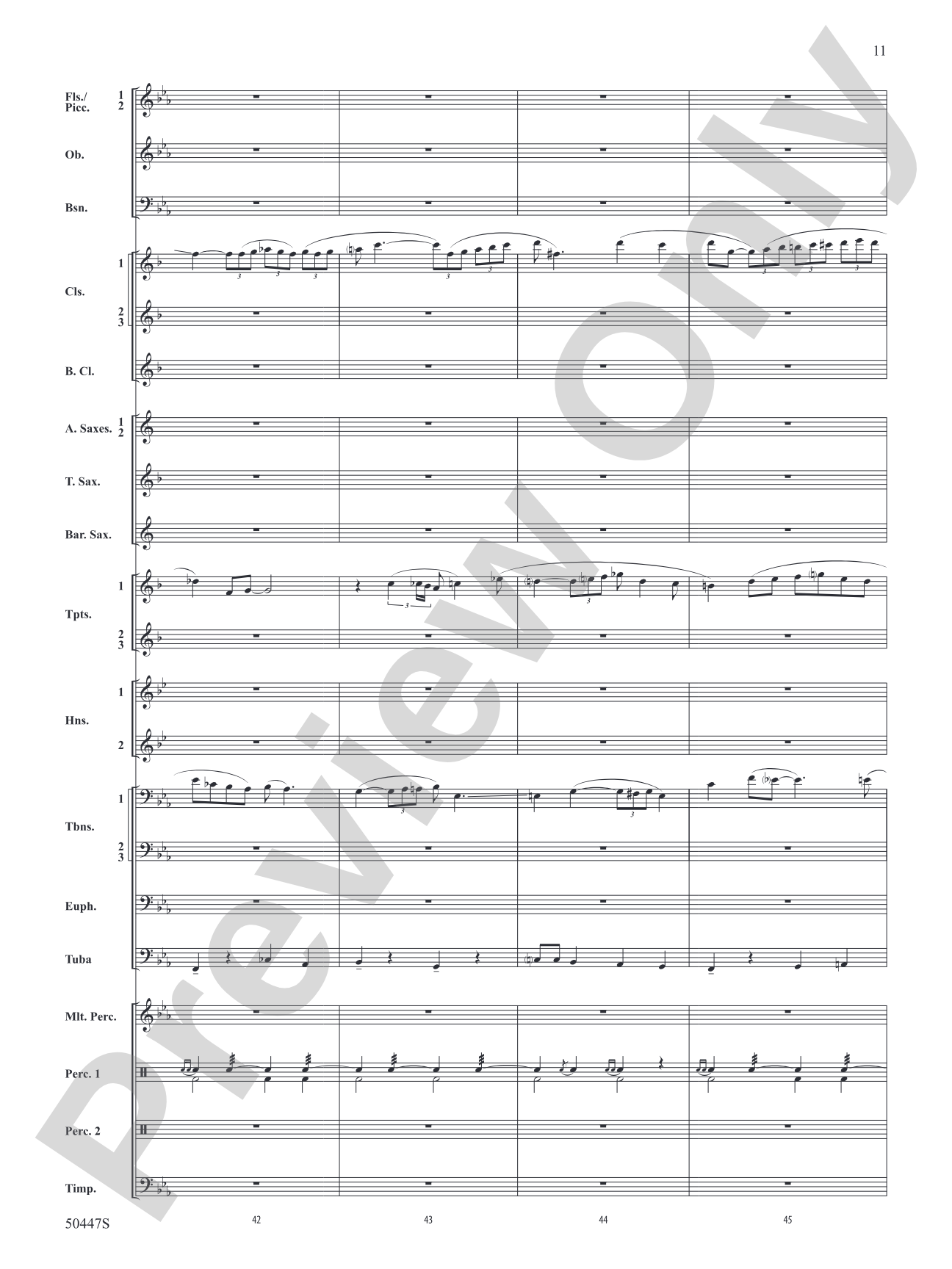 Like a River: Concert Band Conductor Score & Parts