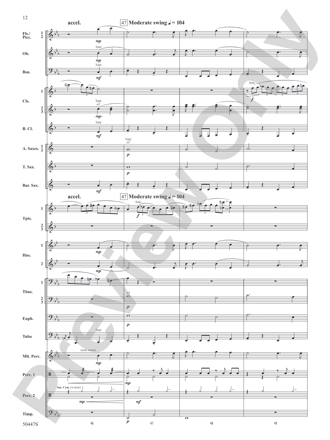 Like a River: Concert Band Conductor Score & Parts