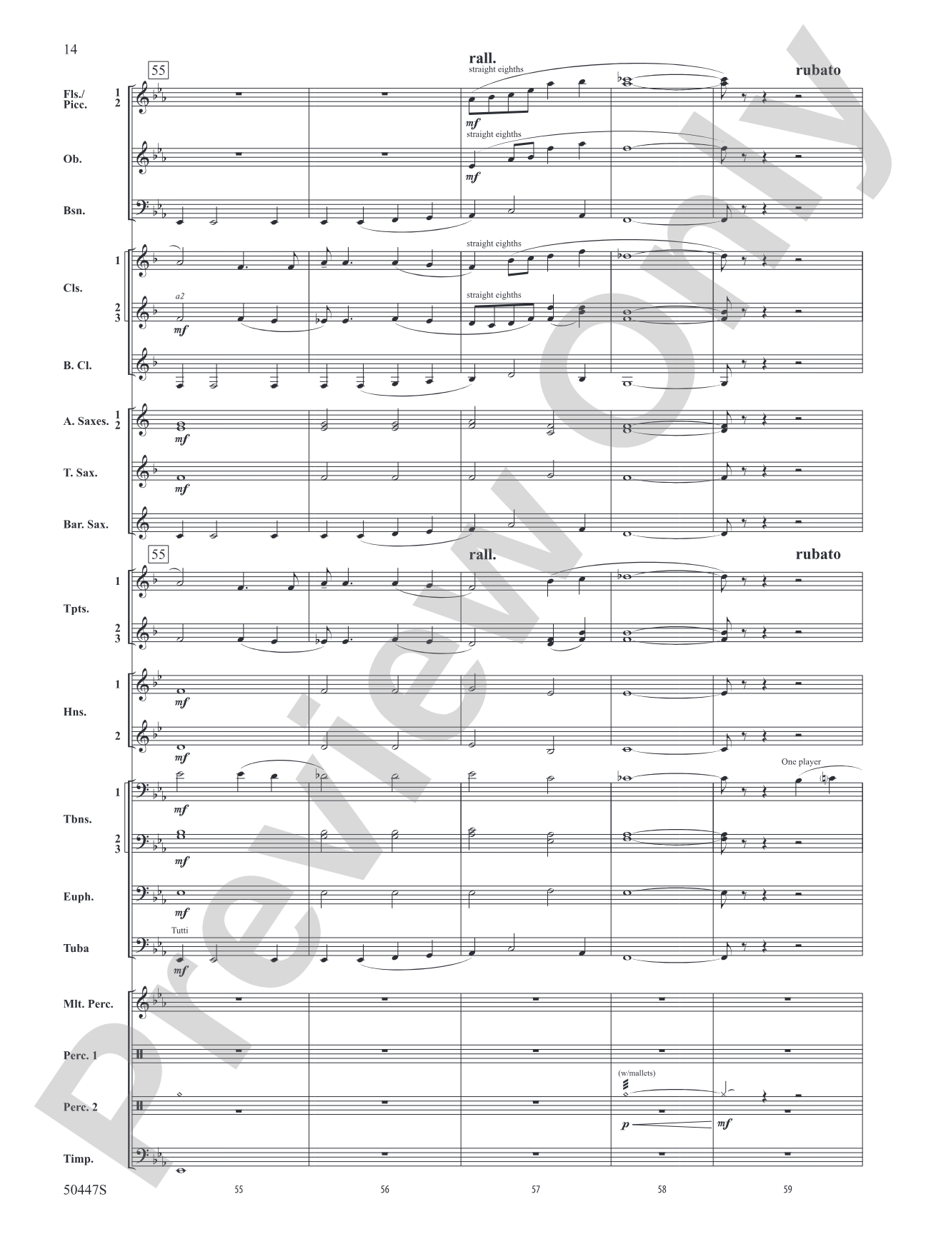 Like a River: Concert Band Conductor Score & Parts