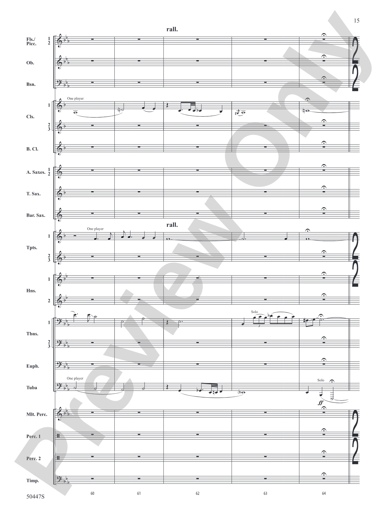 Like a River: Concert Band Conductor Score & Parts