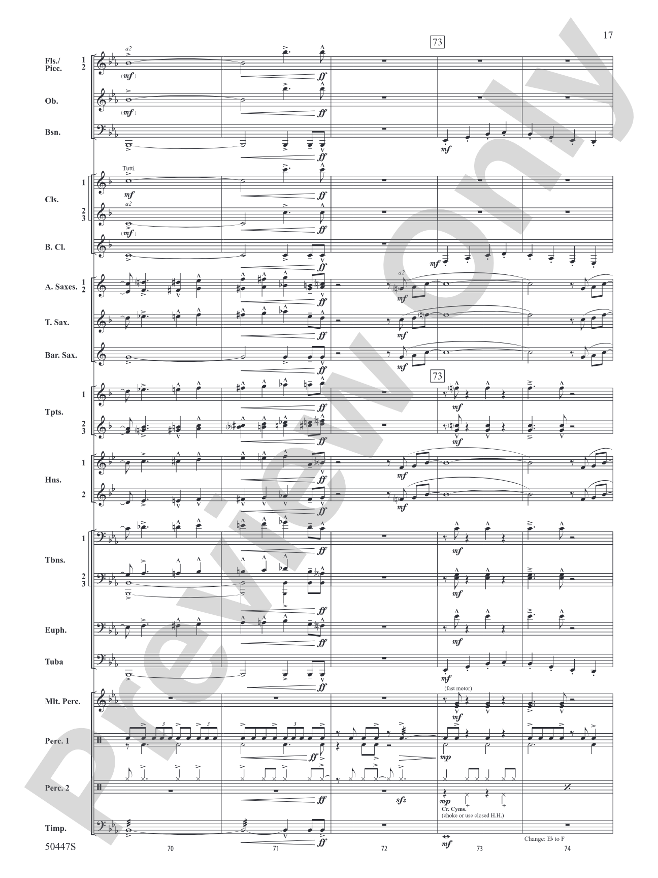 Like a River: Concert Band Conductor Score & Parts