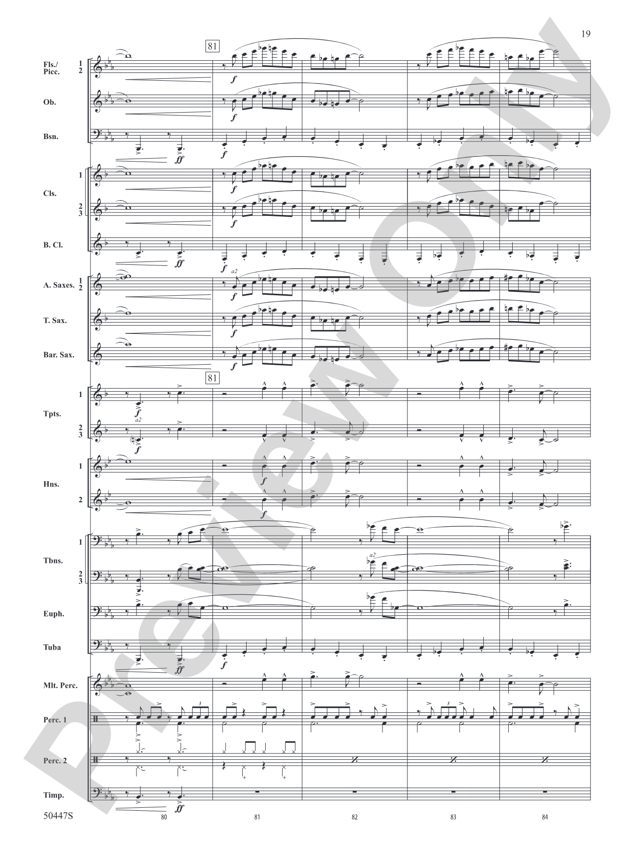 Like a River: Concert Band Conductor Score & Parts